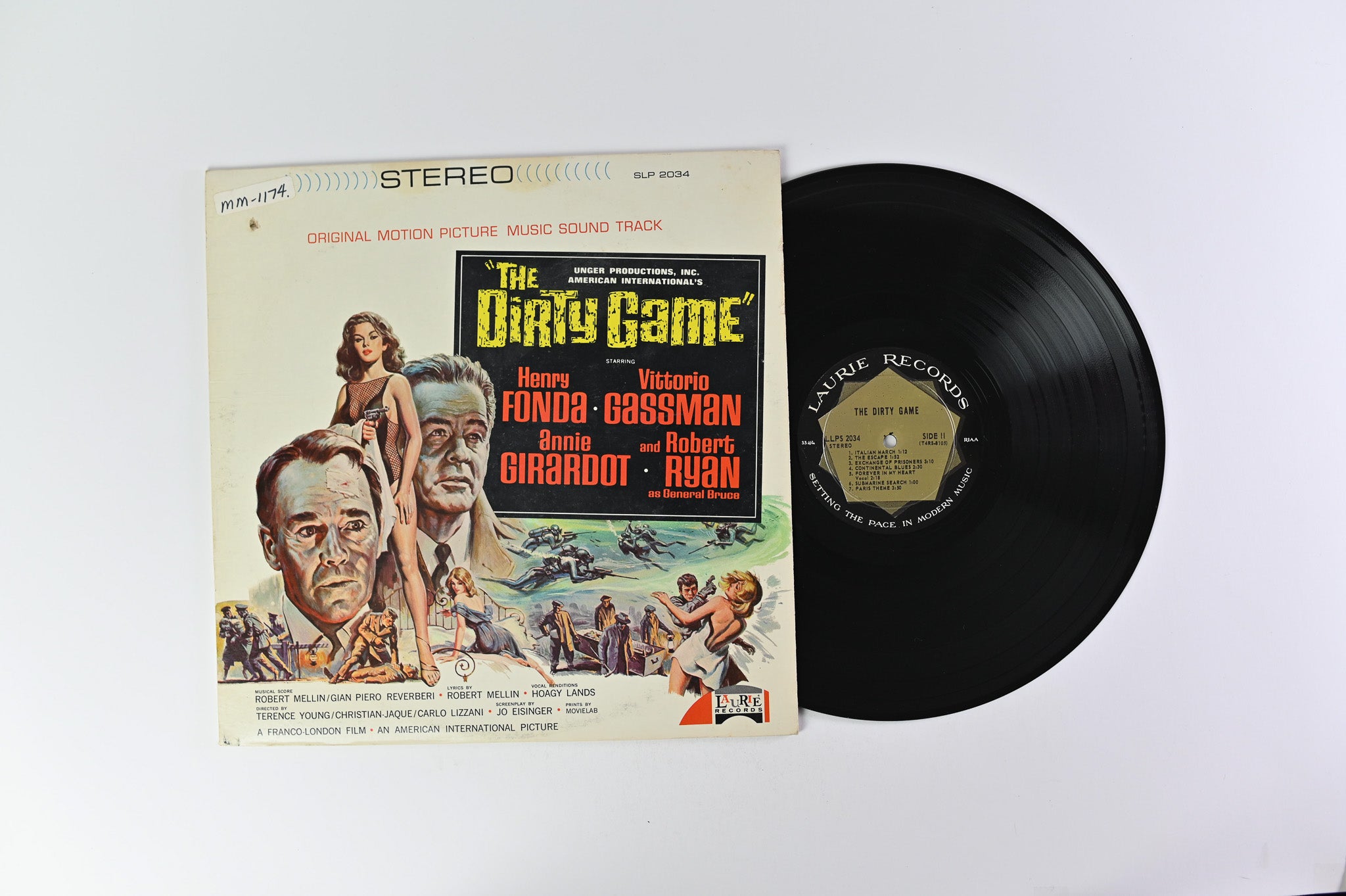 Gian Piero Reverberi - The Dirty Game on Laurie Records