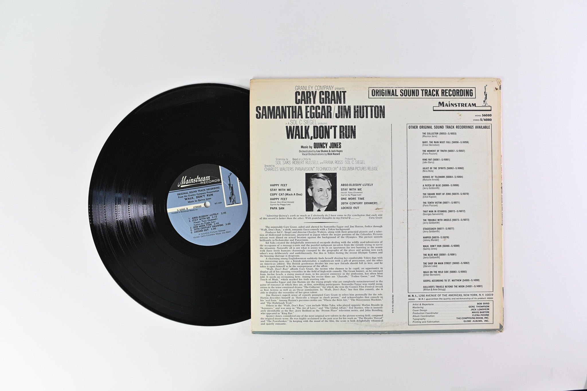 Quincy Jones - Walk, Don't Run - Original Sound Track Recording on Mainstream Records