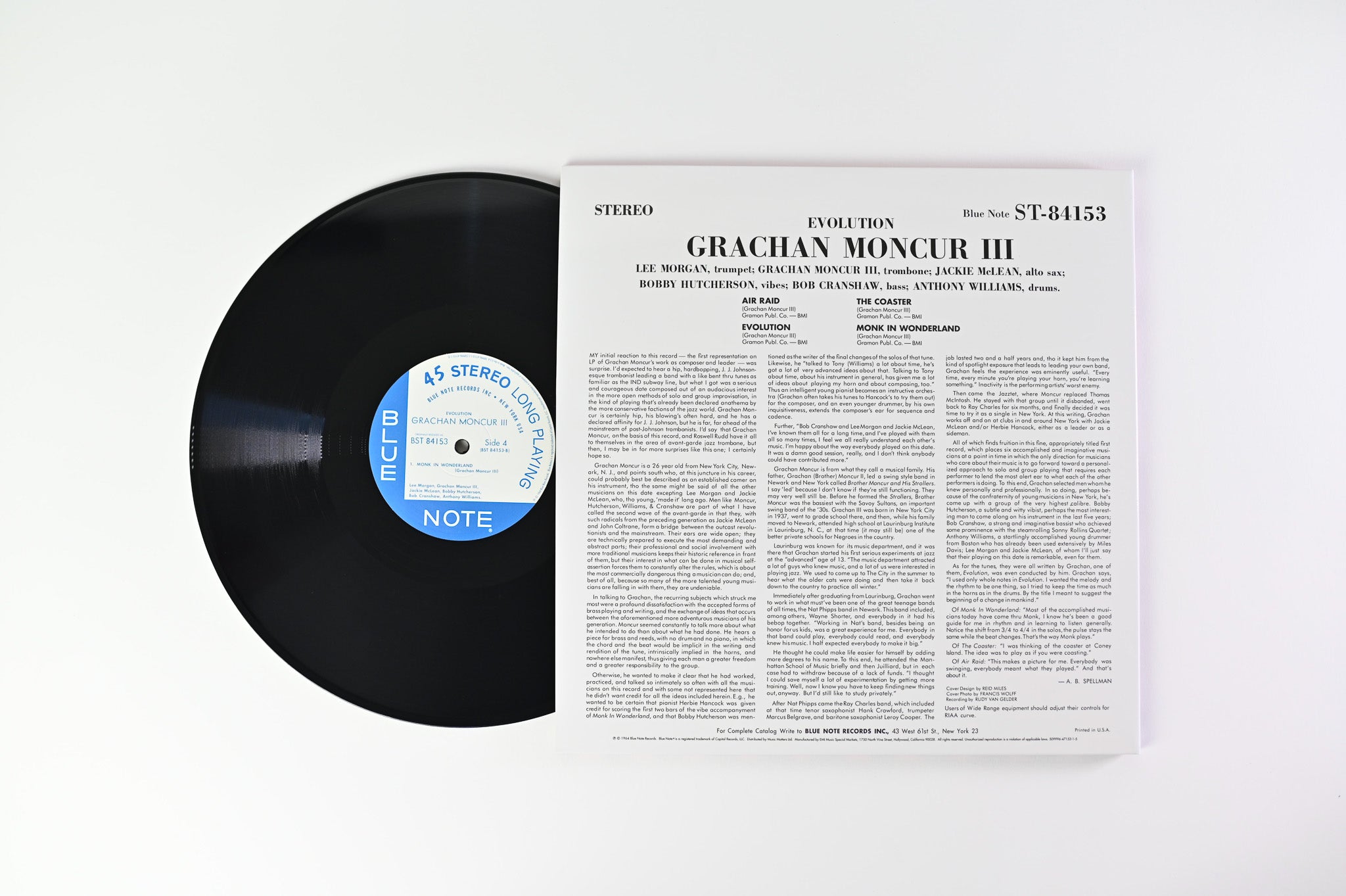 Grachan Moncur III - Evolution on Blue Note Music Matters Ltd Reissue 45 RPM