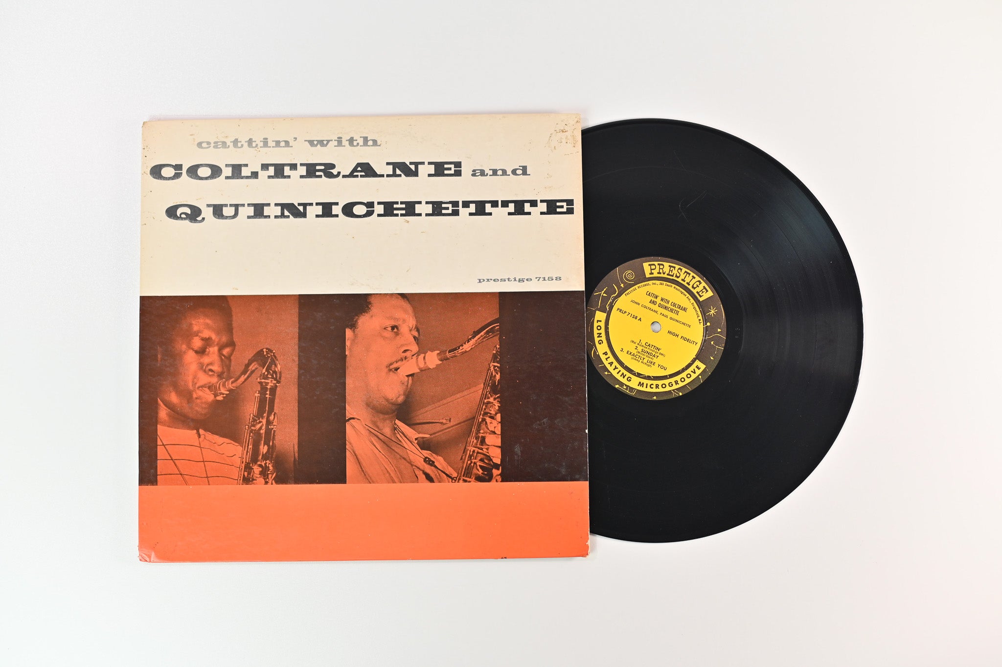 John Coltrane - Cattin' With Coltrane And Quinichette on Prestige Mono Deep Groove