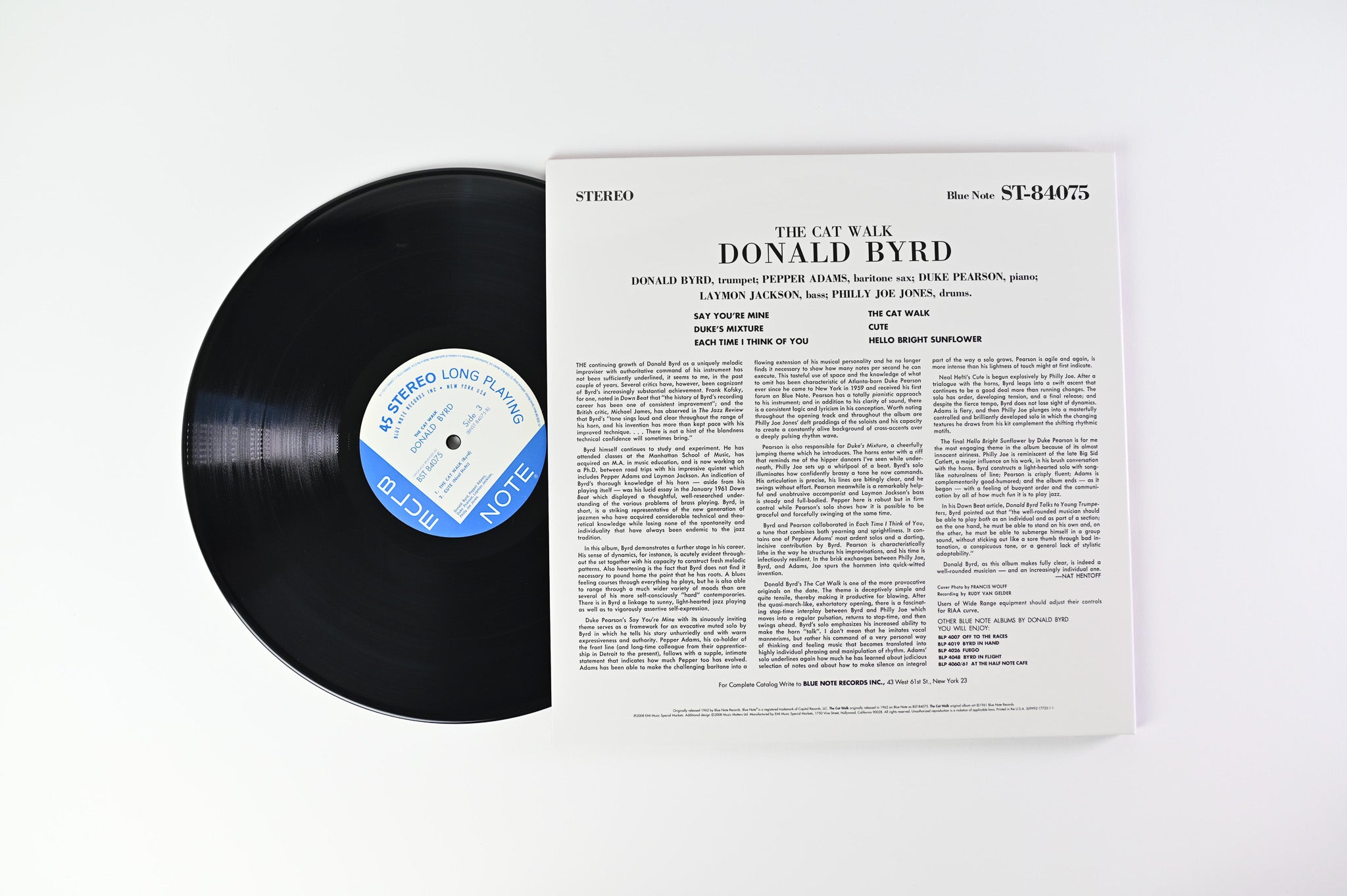 Donald Byrd - The Cat Walk on Blue Note Music Matters Ltd. 45 RPM Reissue