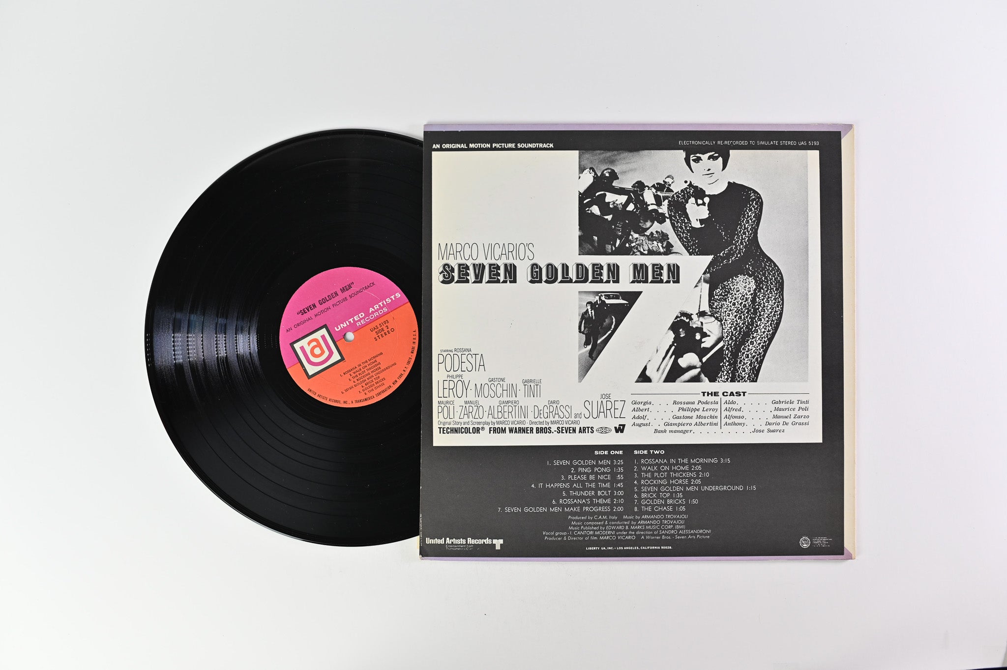 Armando Trovaioli - Seven Golden Men (An Original Motion Picture Soundtrack) on United Artists Records