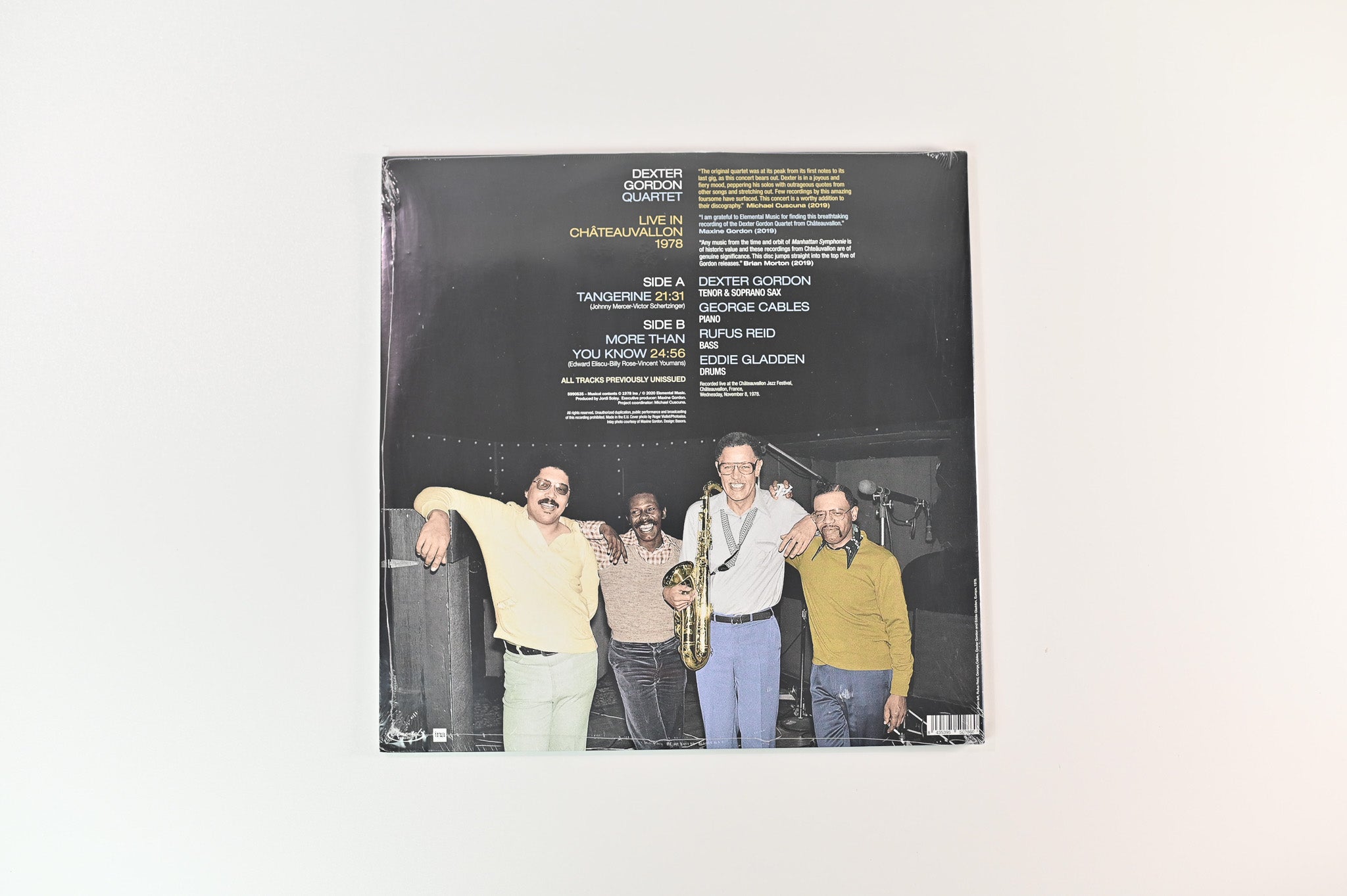 Dexter Gordon Quartet - Live In Châteauvallon 1978 on Elemental Music RSD 2020 Sealed