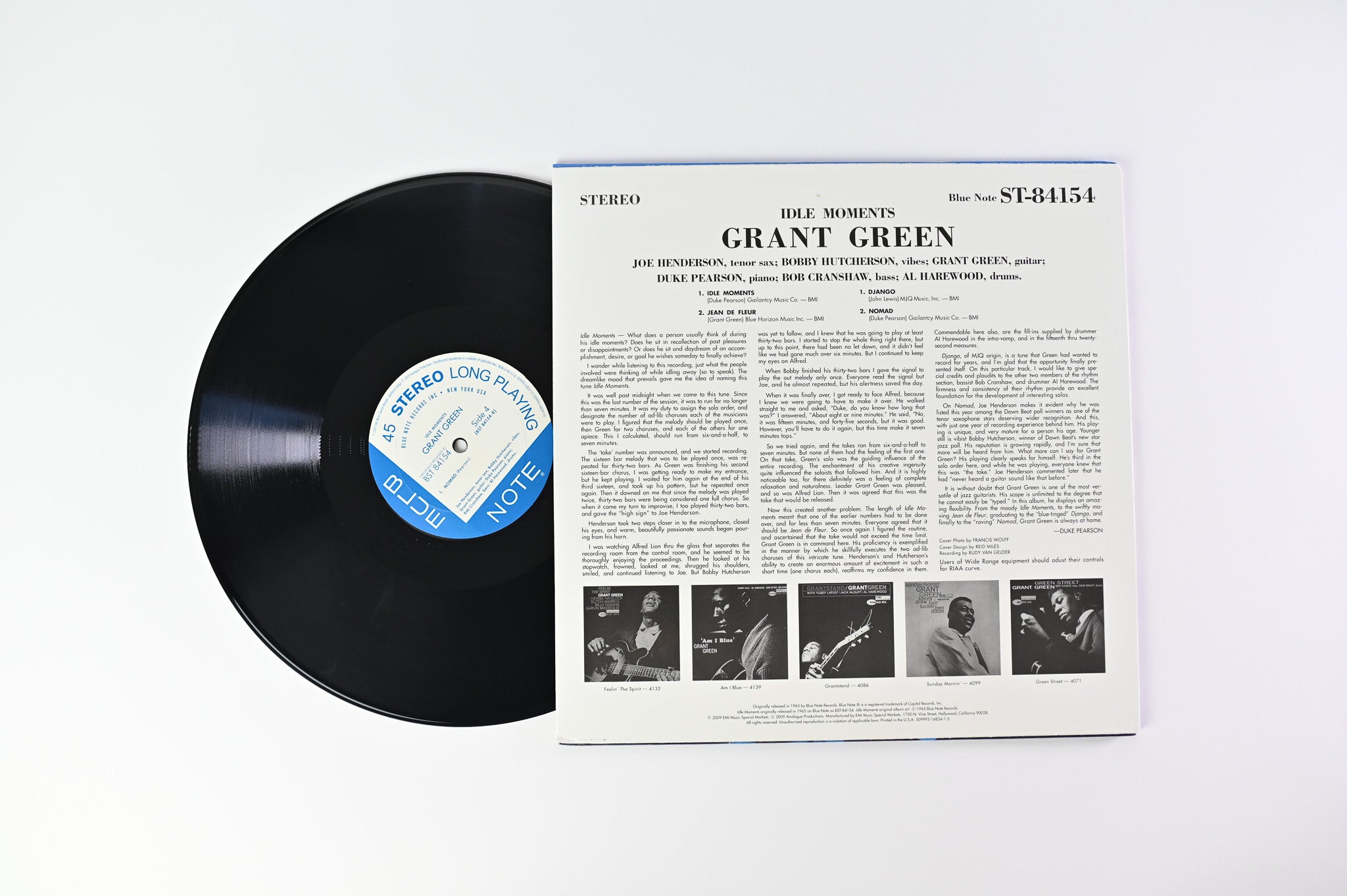 Grant Green - Idle Moments on Blue Note Analogue Productions 45 RPM Reissue