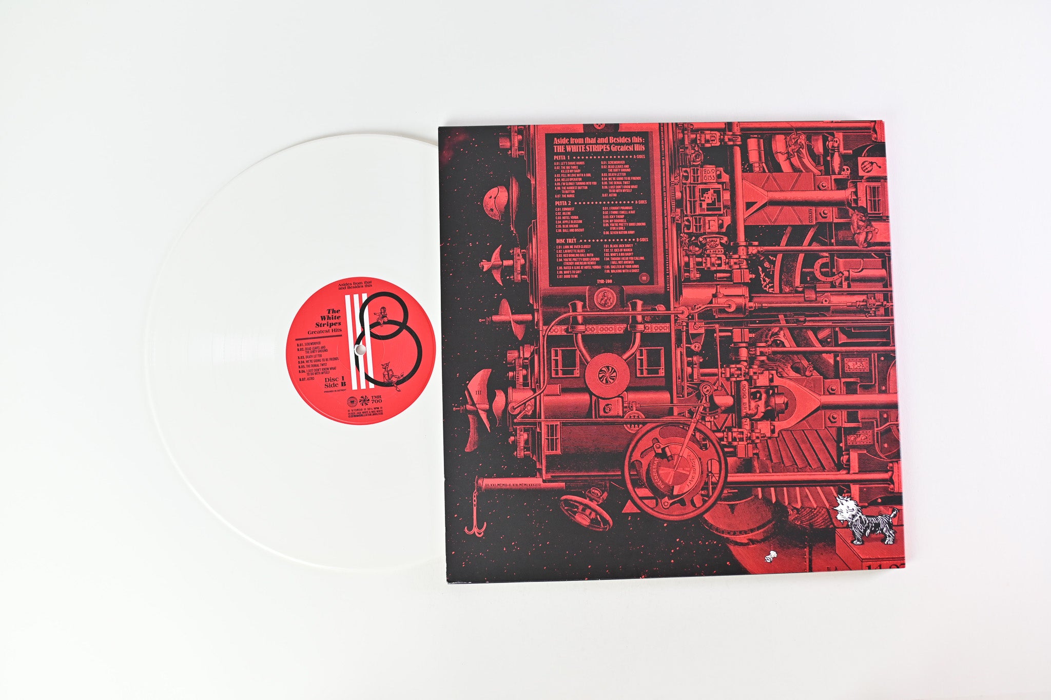 The White Stripes - Aside From That And Besides This: The White Stripes Greatest Hits on Third Man Records Ltd. White/Red/Splatter Vinyl