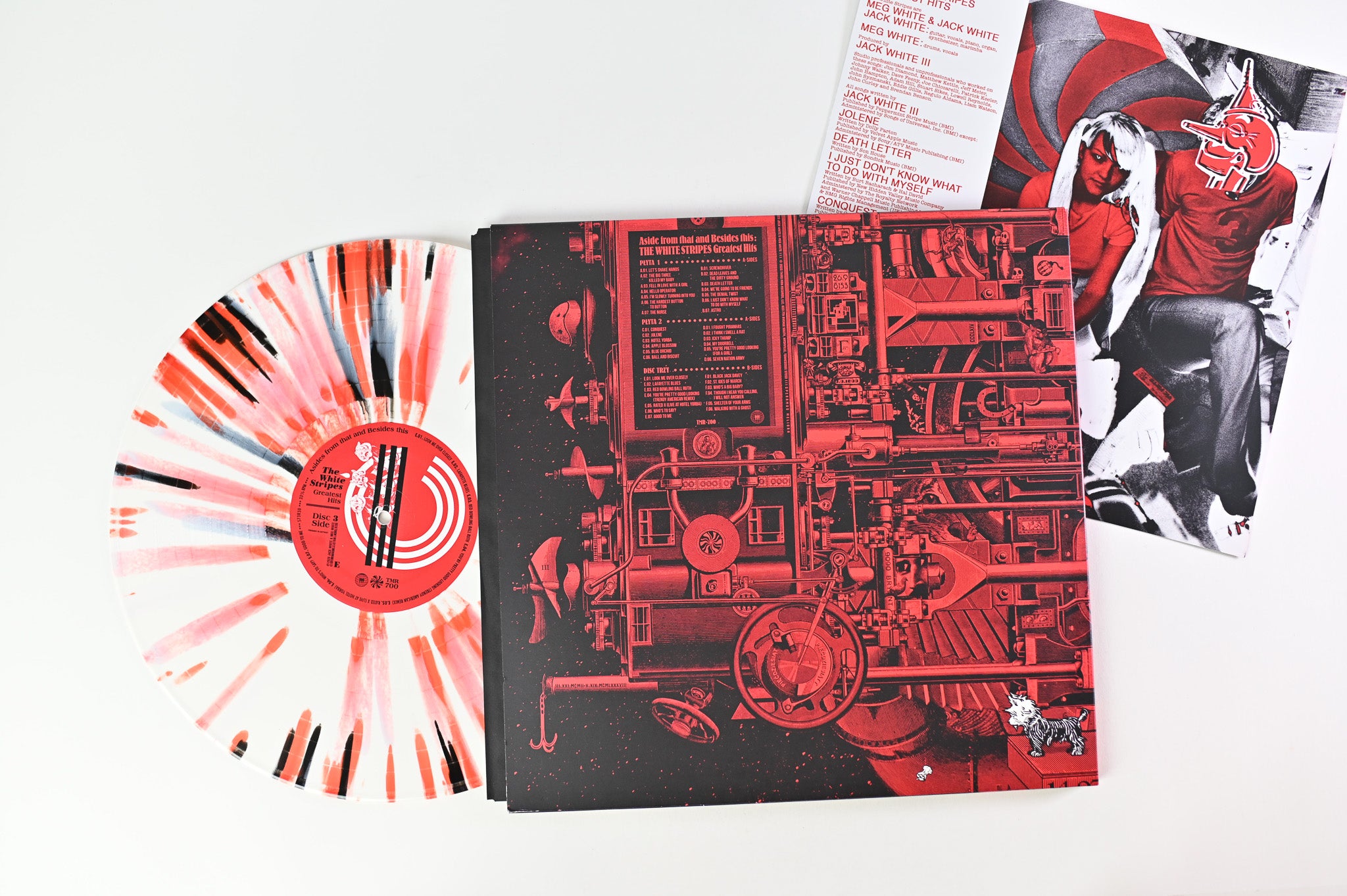 The White Stripes - Aside From That And Besides This: The White Stripes Greatest Hits on Third Man Records Ltd. White/Red/Splatter Vinyl