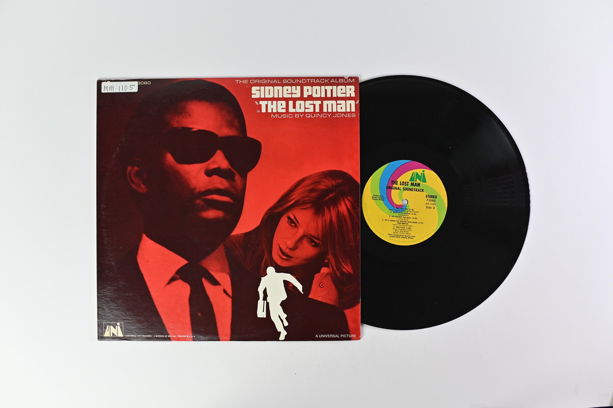 Quincy Jones - The Lost Man (The Original Soundtrack Album) on UNI Records
