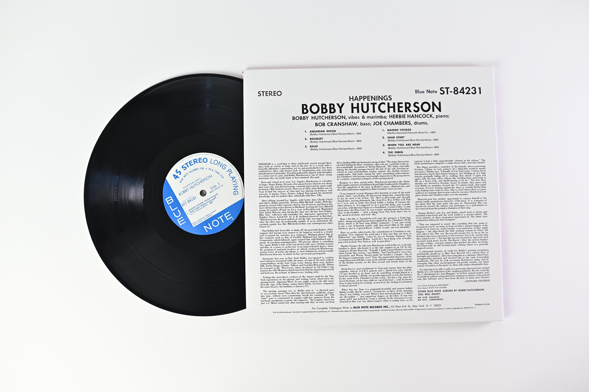 Bobby Hutcherson - Happenings on Blue Note Music Matters Ltd 45 RPM Reissue