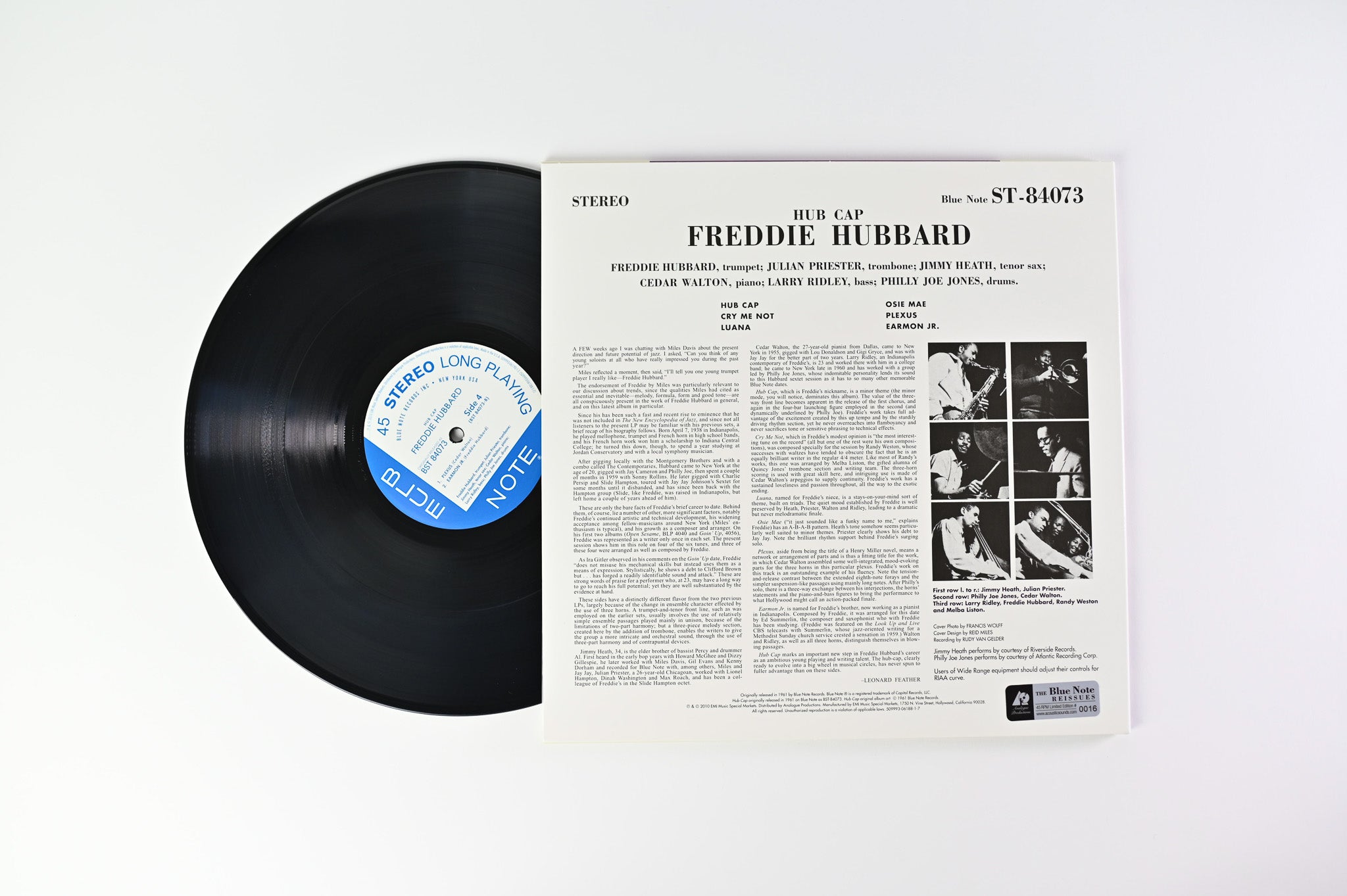 Freddie Hubbard - Hub Cap on Blue Note Analogue Productions Ltd 45 RPM Numbered Reissue