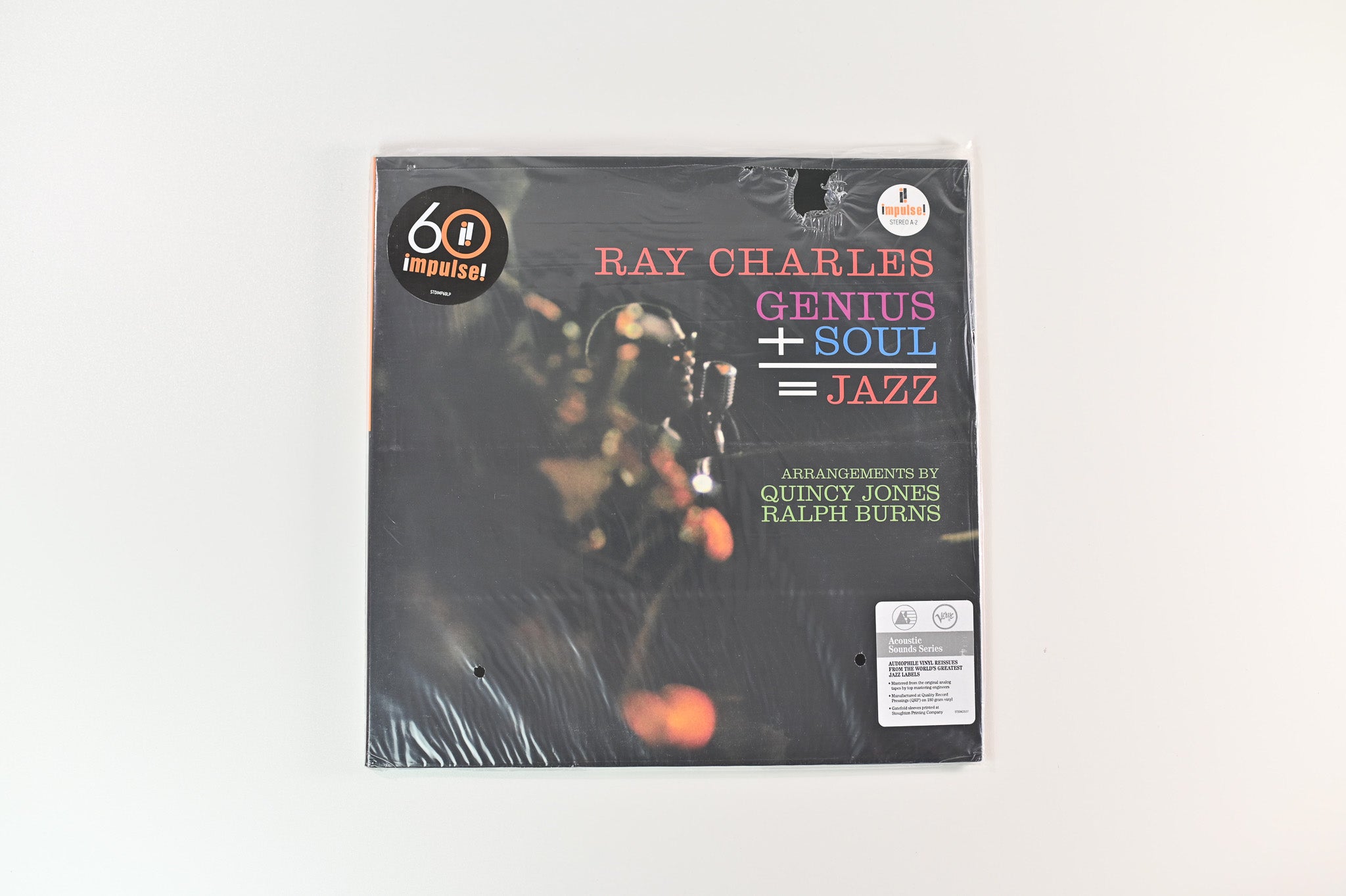 Ray Charles - Genius + Soul = Jazz on Impulse Acoustic Sounds Series Reissue Sealed