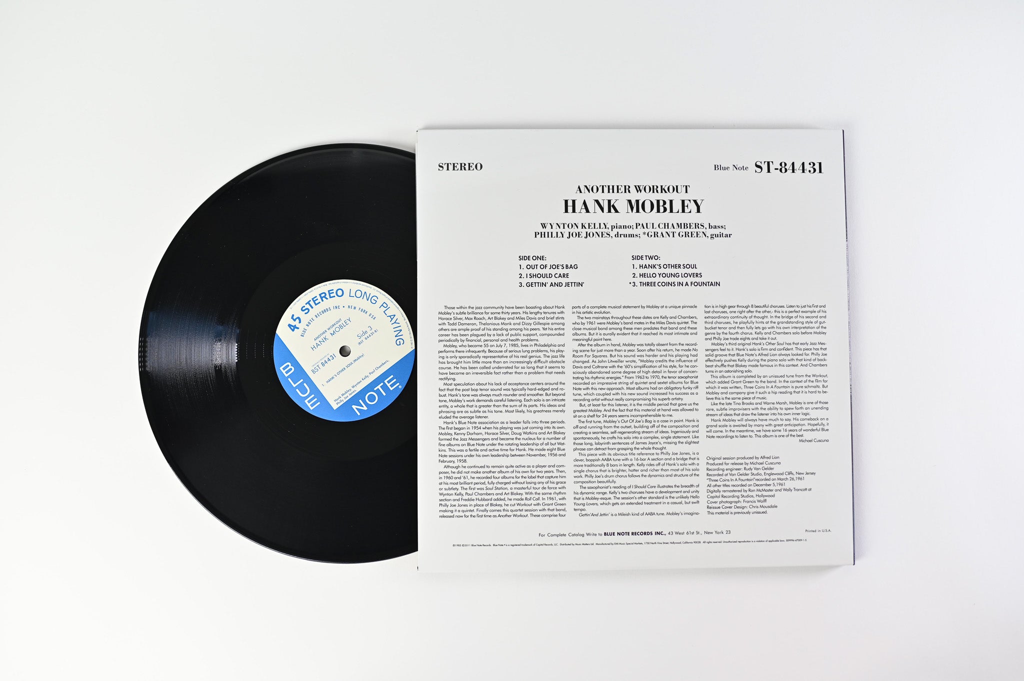 Hank Mobley - Another Workout on Blue Note Music Matters Ltd Reissue 45 RPM