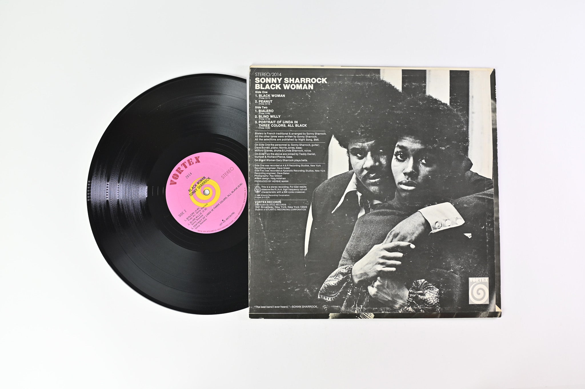 Sonny Sharrock - Black Woman on Vortex Records
