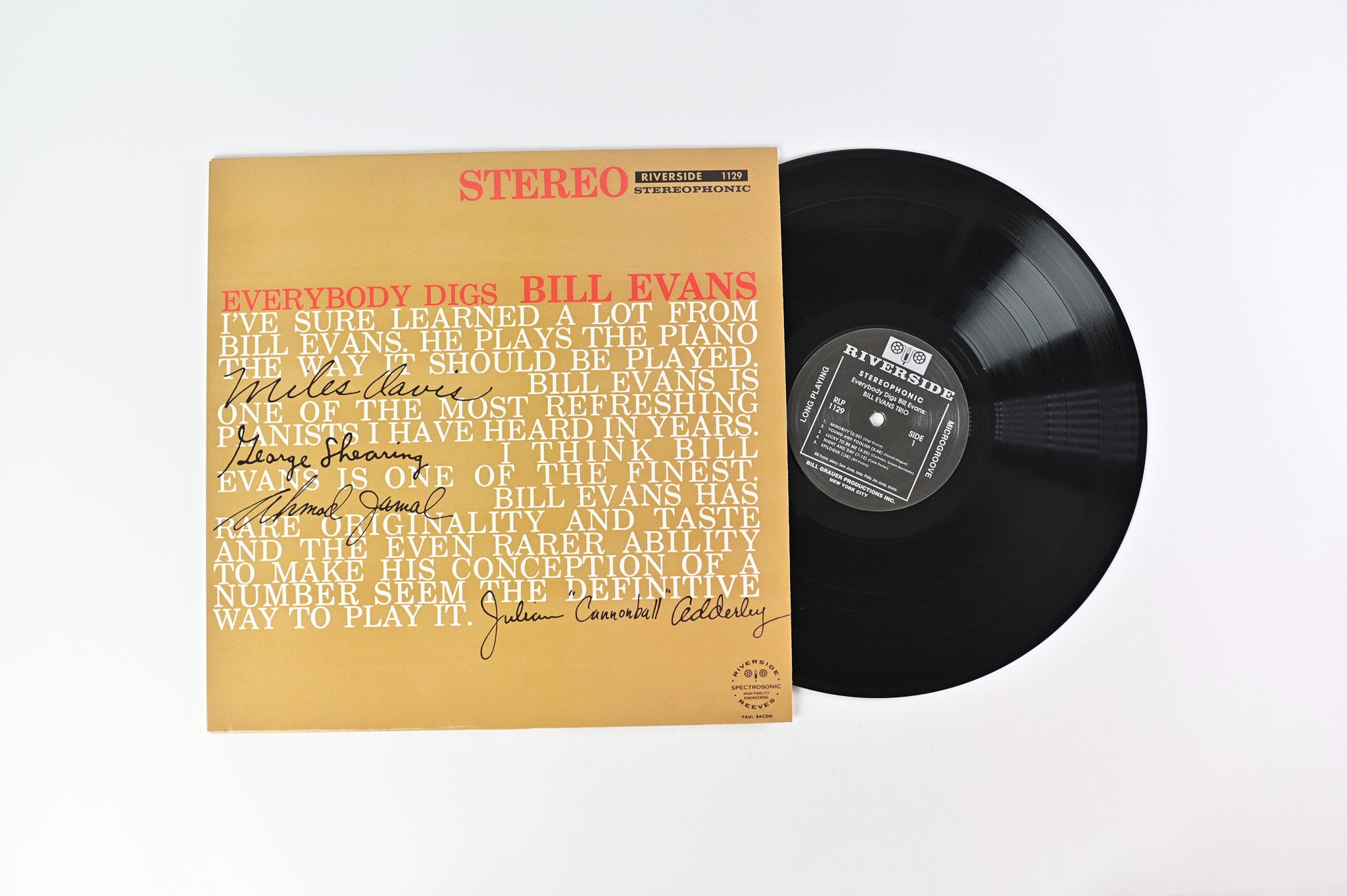 The Bill Evans Trio - Everybody Digs Bill Evans on Riverside/Analogue Productions