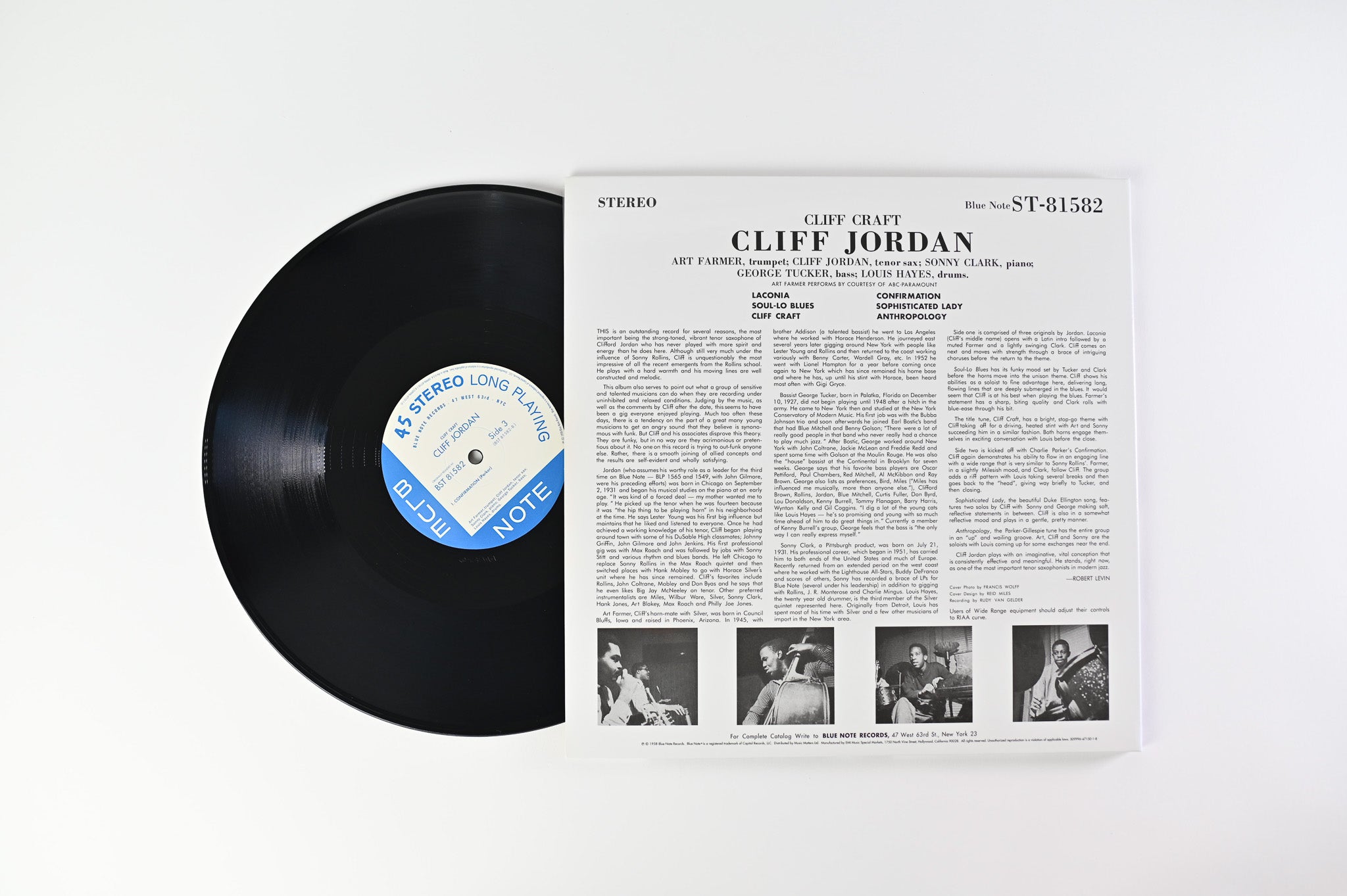 Clifford Jordan - Cliff Craft on Blue Note Music Matters Ltd Reissue 45 RPM