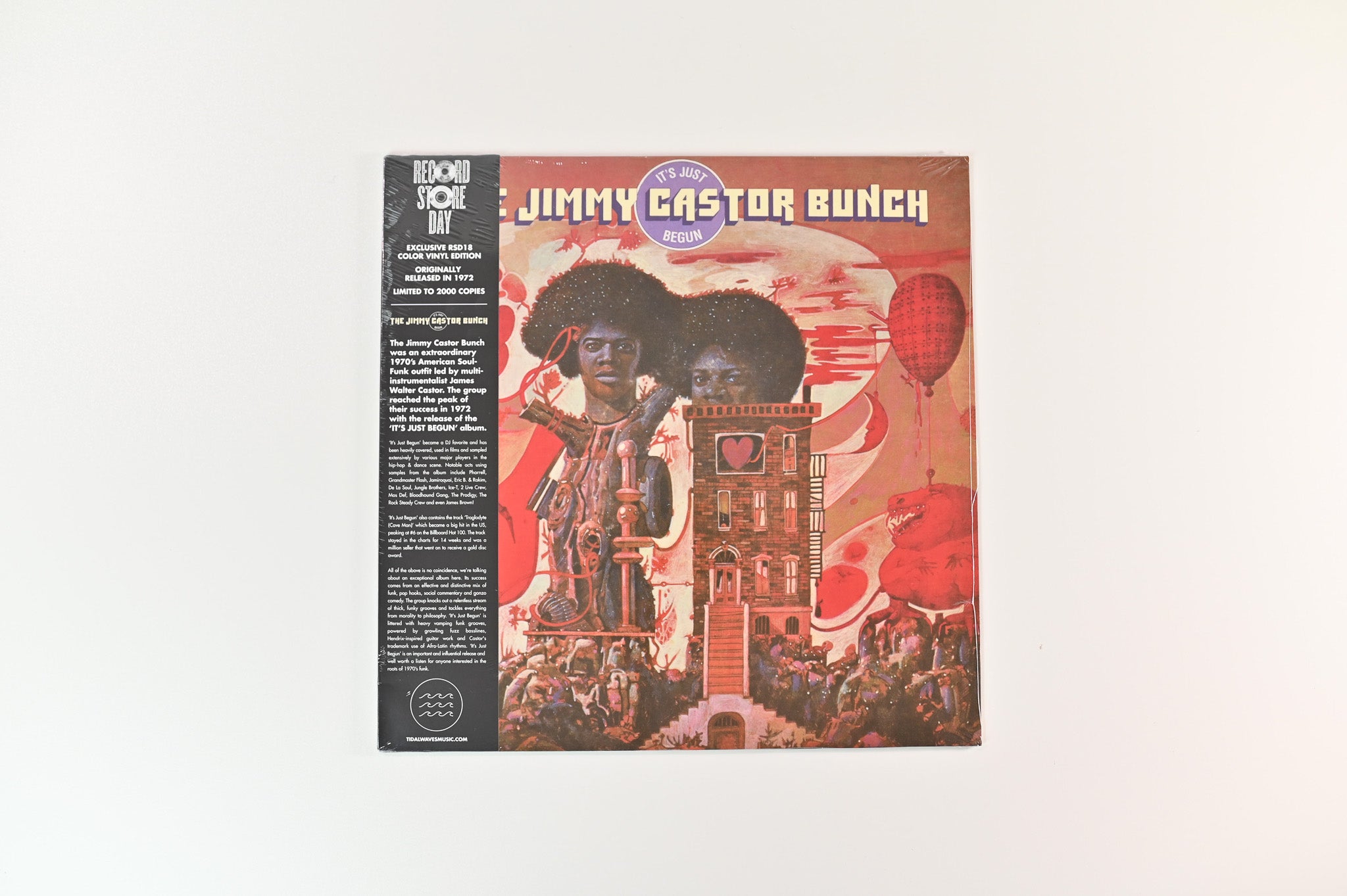 The Jimmy Castor Bunch - It's Just Begun on Tidal Waves RSD 2018 Ltd Red Vinyl Reissue Sealed