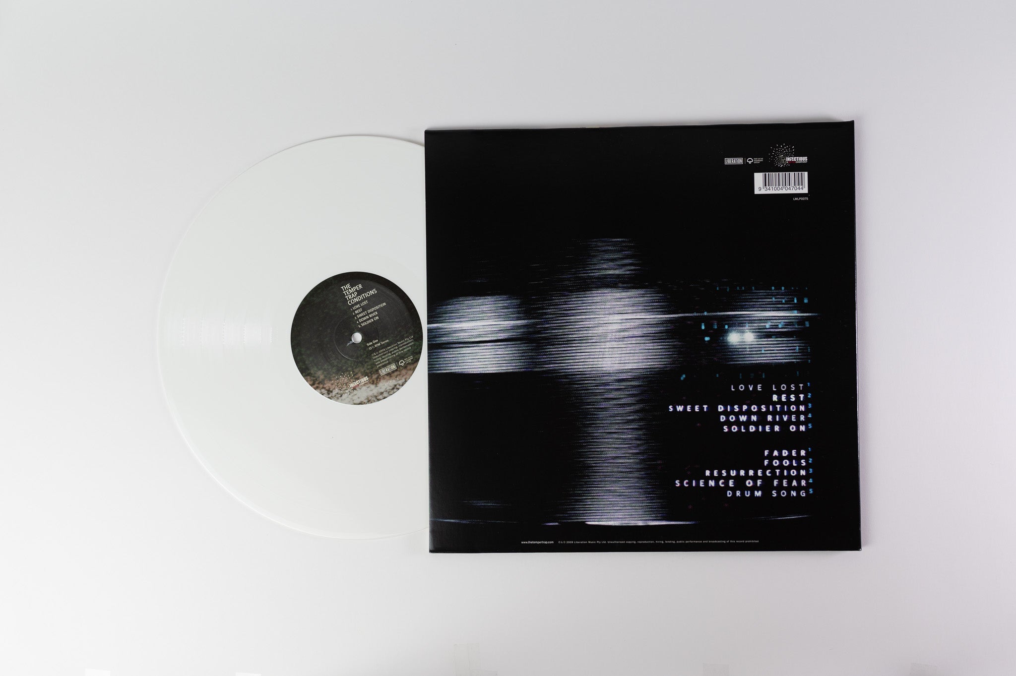 The Temper Trap - Conditions on Infectious White Vinyl Reissue