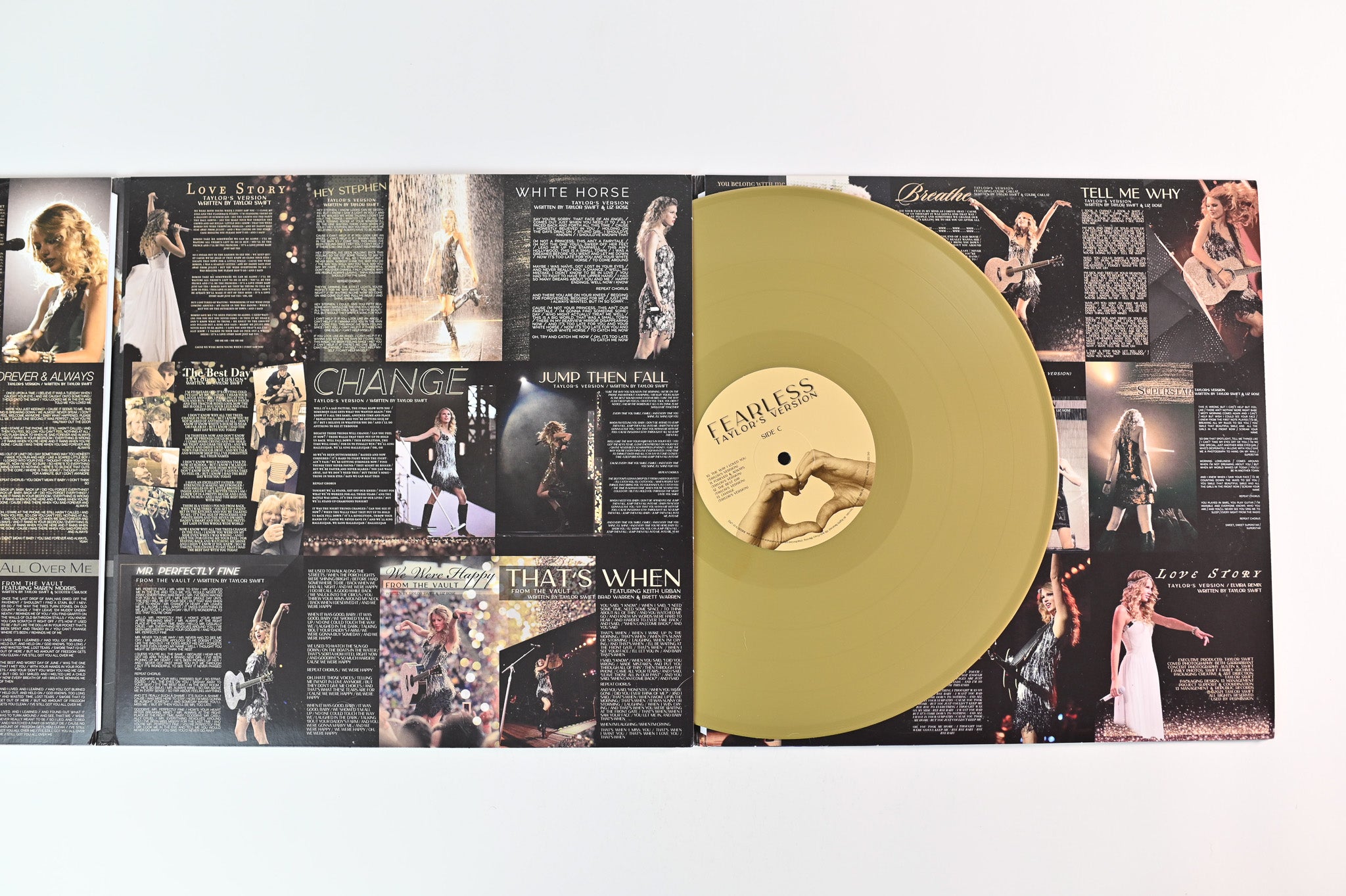 Taylor Swift Fearless LPレコード ゴールドヴァイナル仕様 Taylor Swift Fearless Crystal Clear/Metallic Gold Vinyl LP LOW