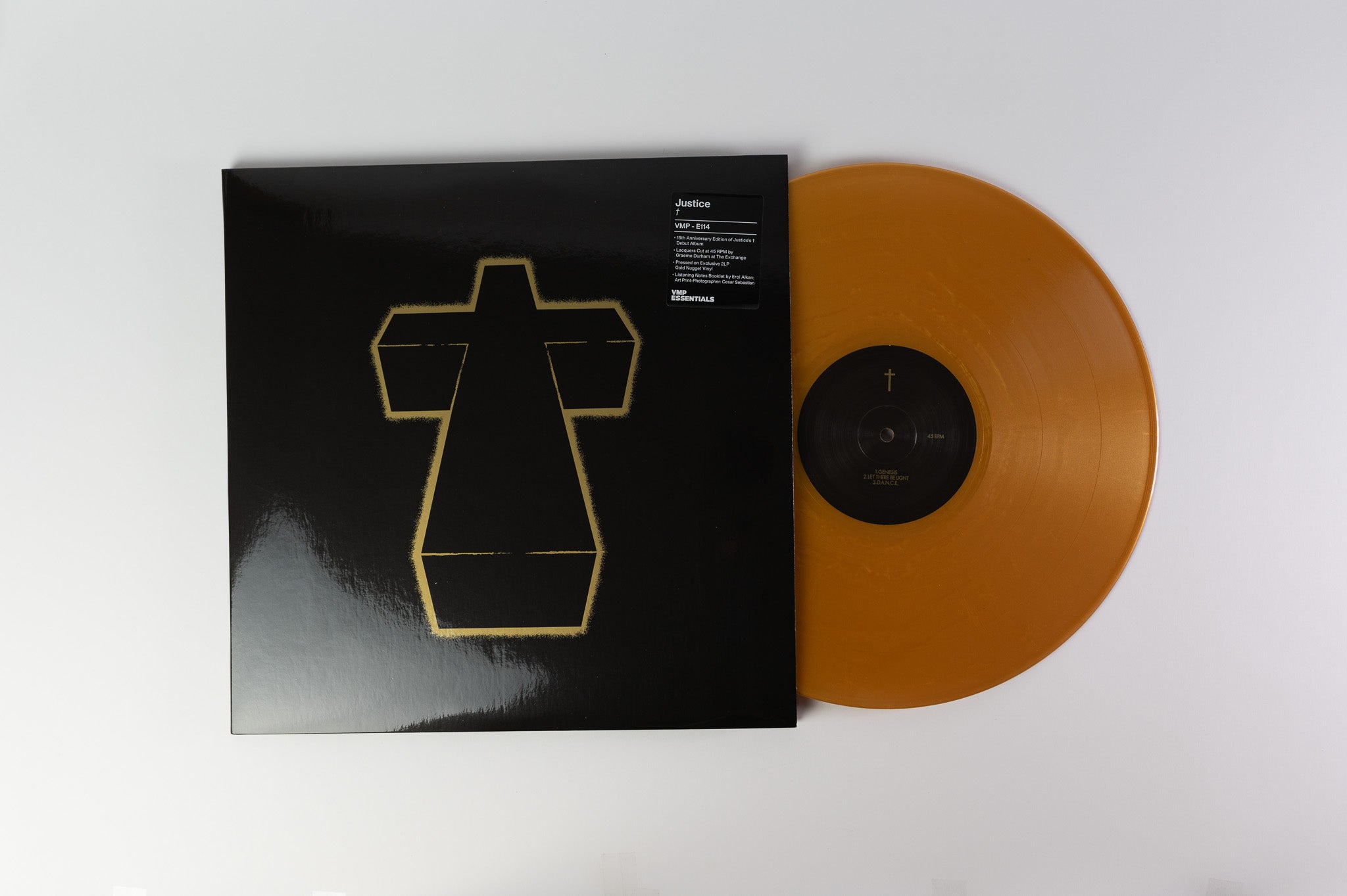 Justice - † on Vinyl Me Please Gold Nugget Vinyl Reissue