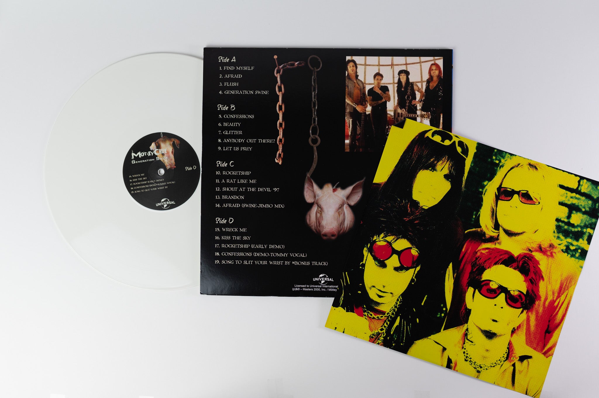 Mötley Crüe - Generation Swine Red & White Vinyl Unoffical