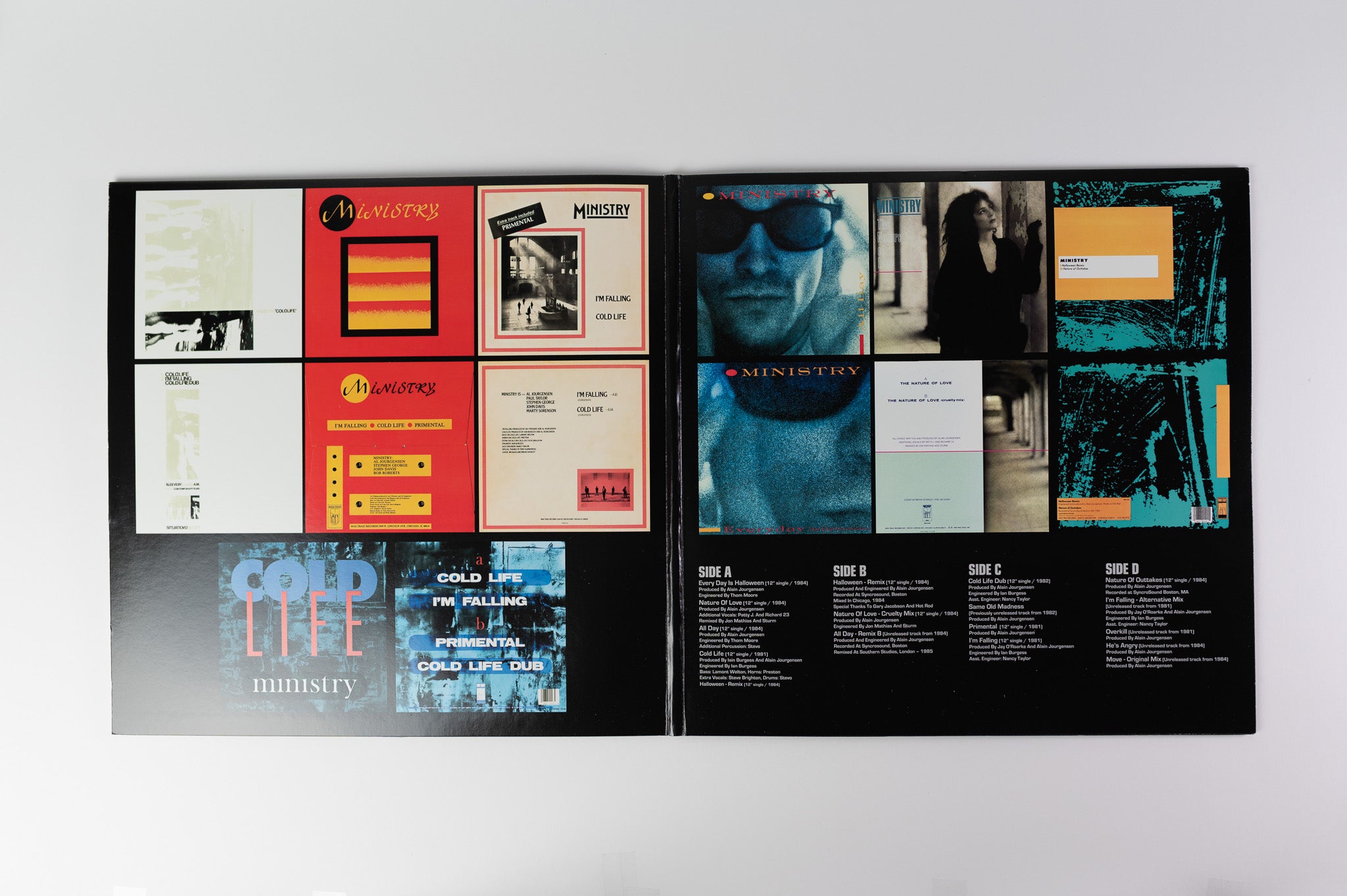 Ministry - Twelve Inch Singles (1981-1984) on Cleopatra Ltd Clear Vinyl Reissue