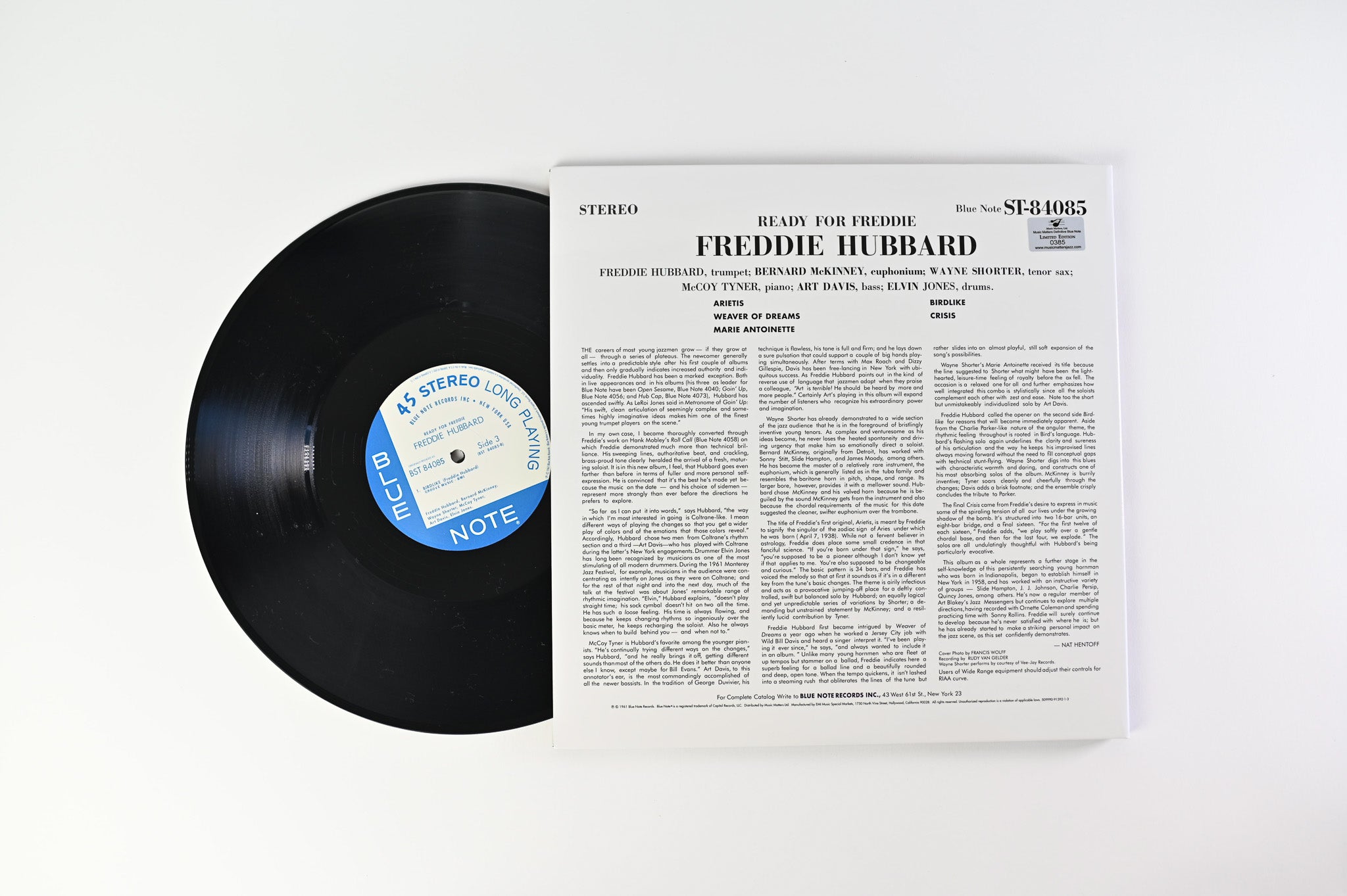Freddie Hubbard - Ready For Freddie on Blue Note Music Matters Ltd Numbered Reissue 45 RPM
