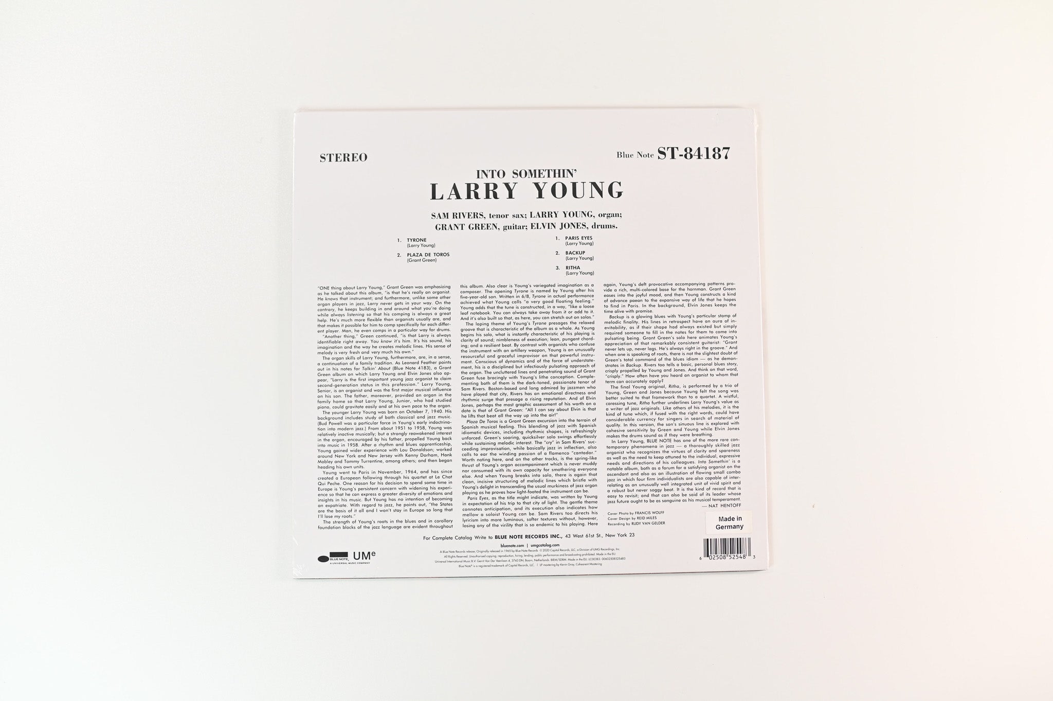 Larry Young - Into Somethin' on Blue Note Reissue Sealed