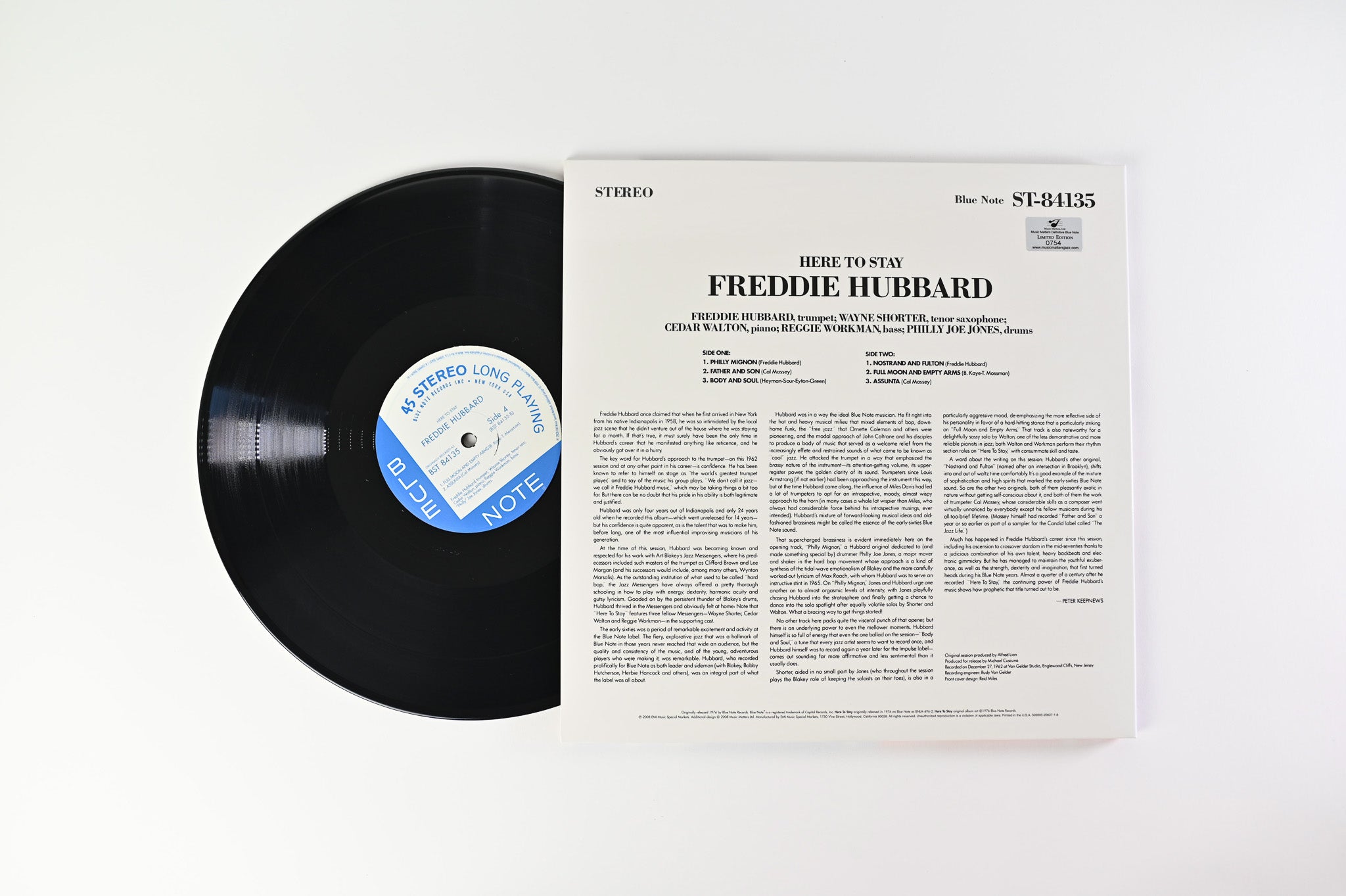 Freddie Hubbard - Here To Stay on Blue Note Music Matters Ltd Numbered Reissue 45 RPM