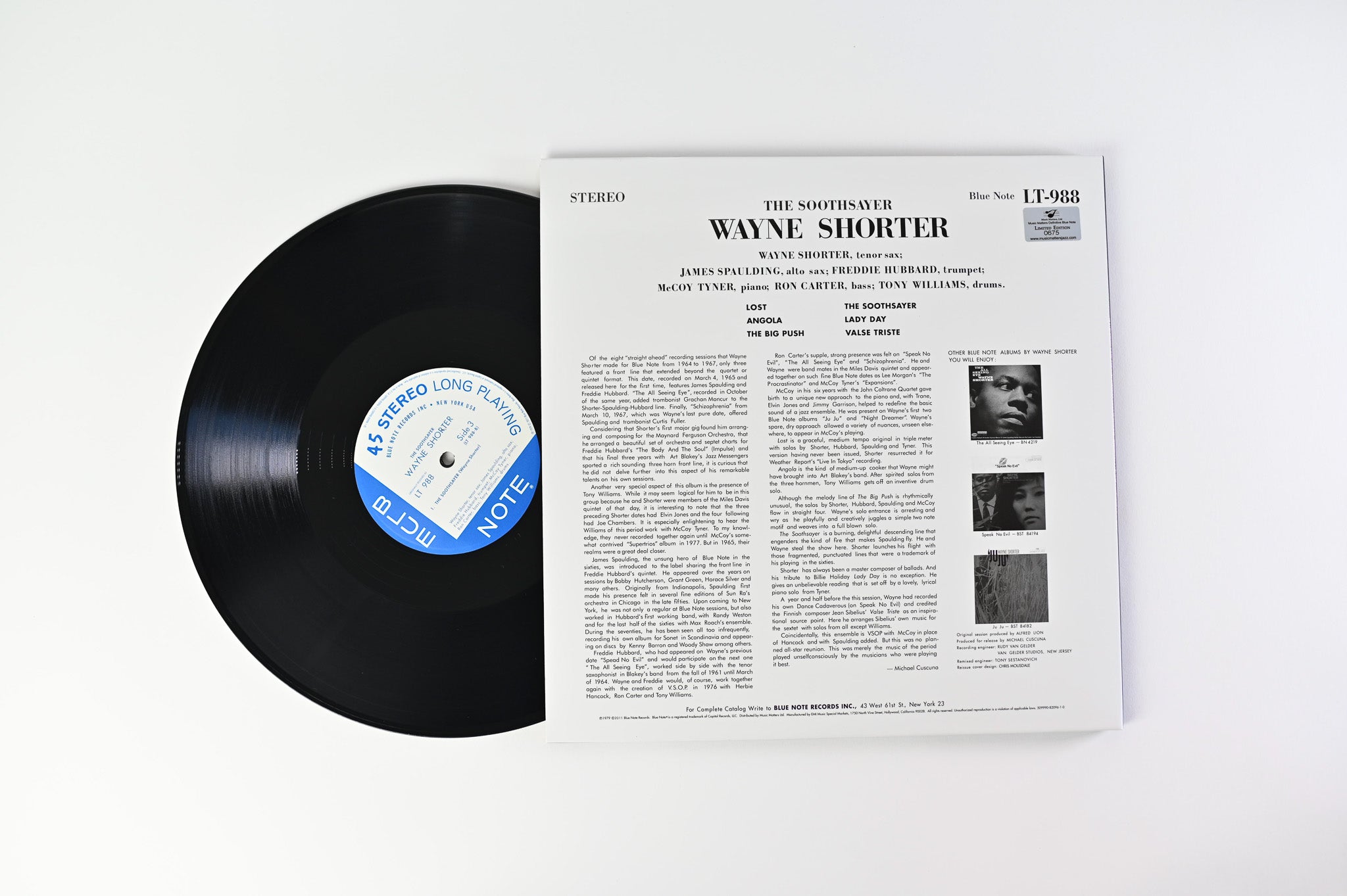 Wayne Shorter - The Soothsayer on Blue Note Music Matters Ltd Numbered Reissue 45 RPM