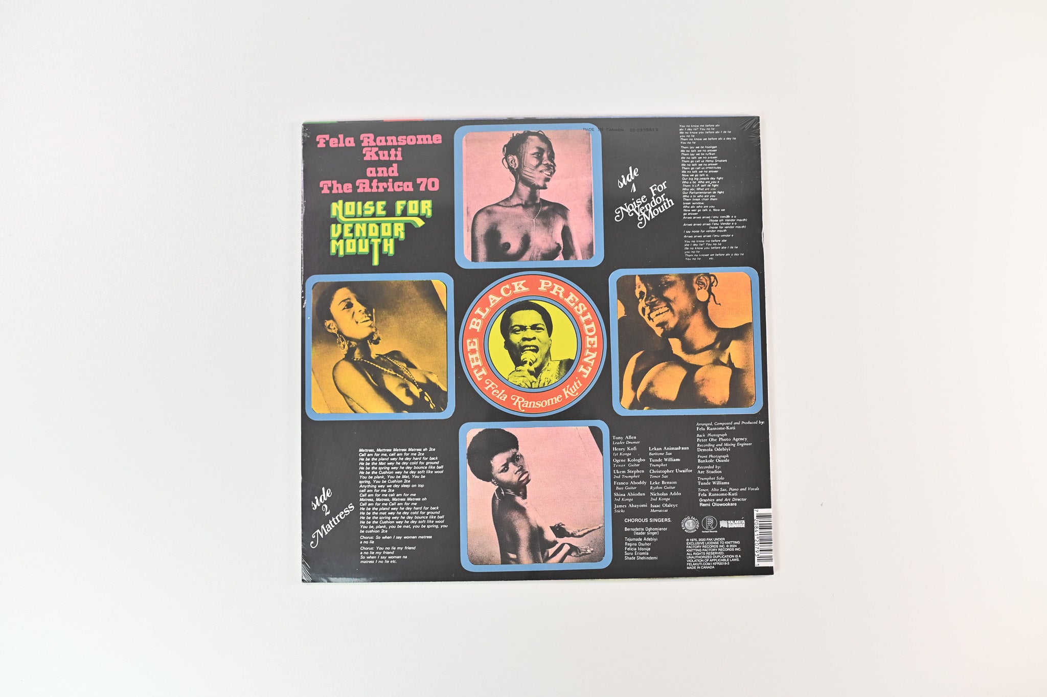 Fela Kuti - Noise For Vendor Mouth on Knitting Factory Ltd Red Vinyl Reissue Sealed