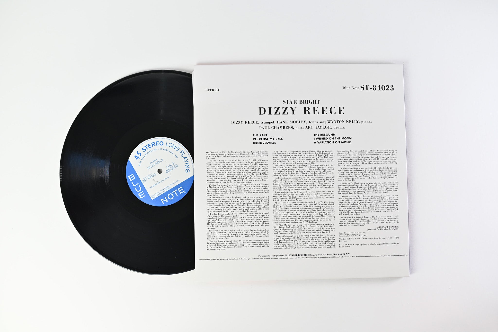Dizzy Reece - Star Bright on Blue Note Music Matters Ltd Reissue 45 RP
