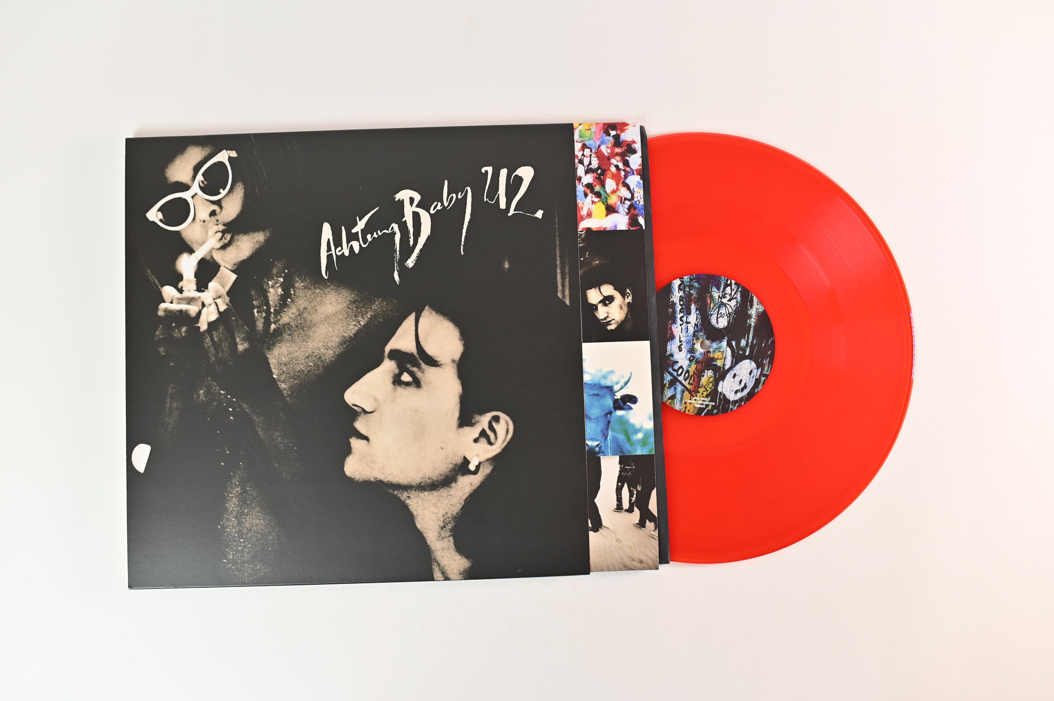 U2 - Achtung Baby on Island Records Ltd. Reissue Red & Blue Translucent Numbered