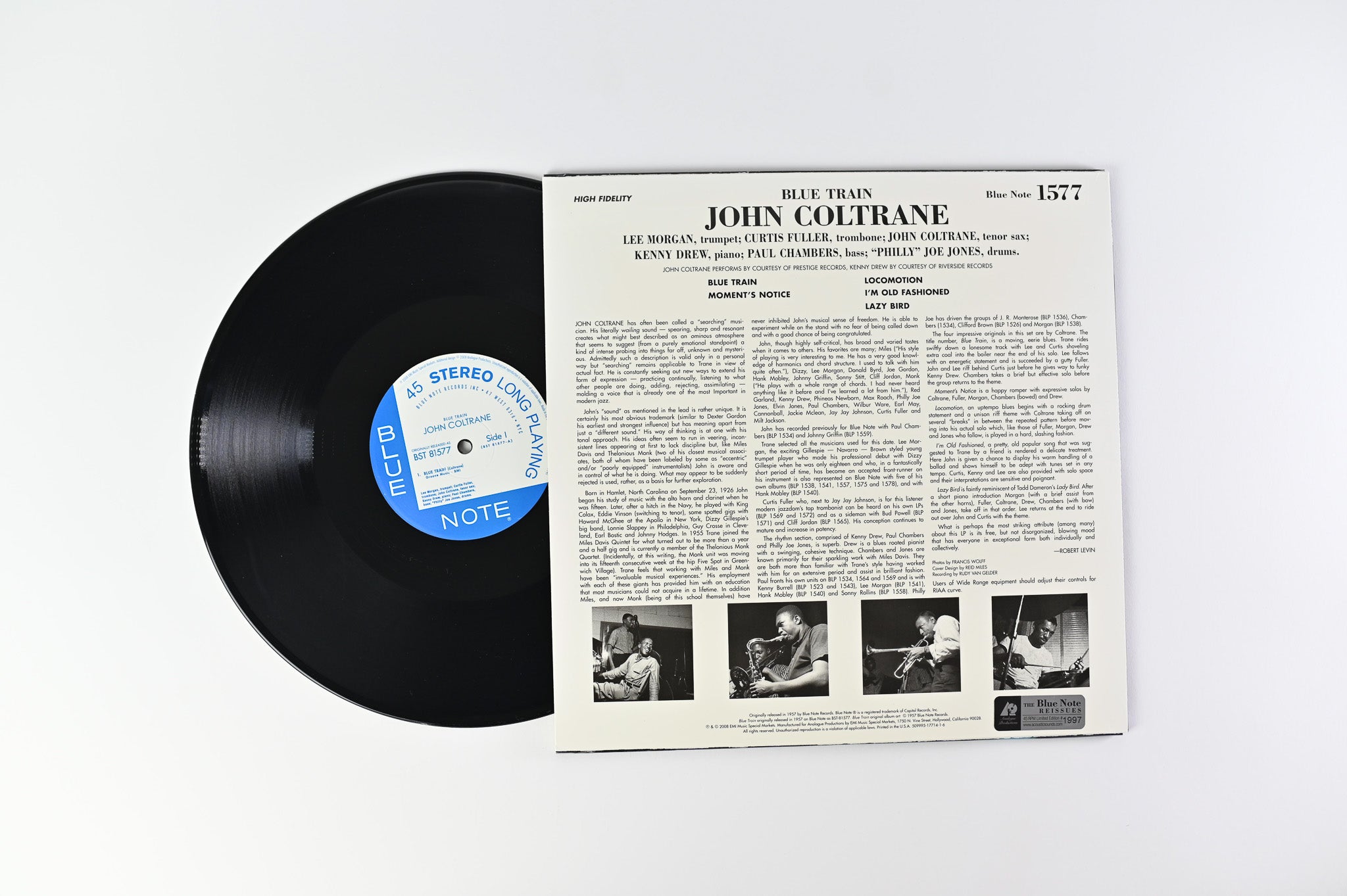 John Coltrane - Blue Train on Blue Note Analogue Productions Ltd 45 RPM Numbered Reissue