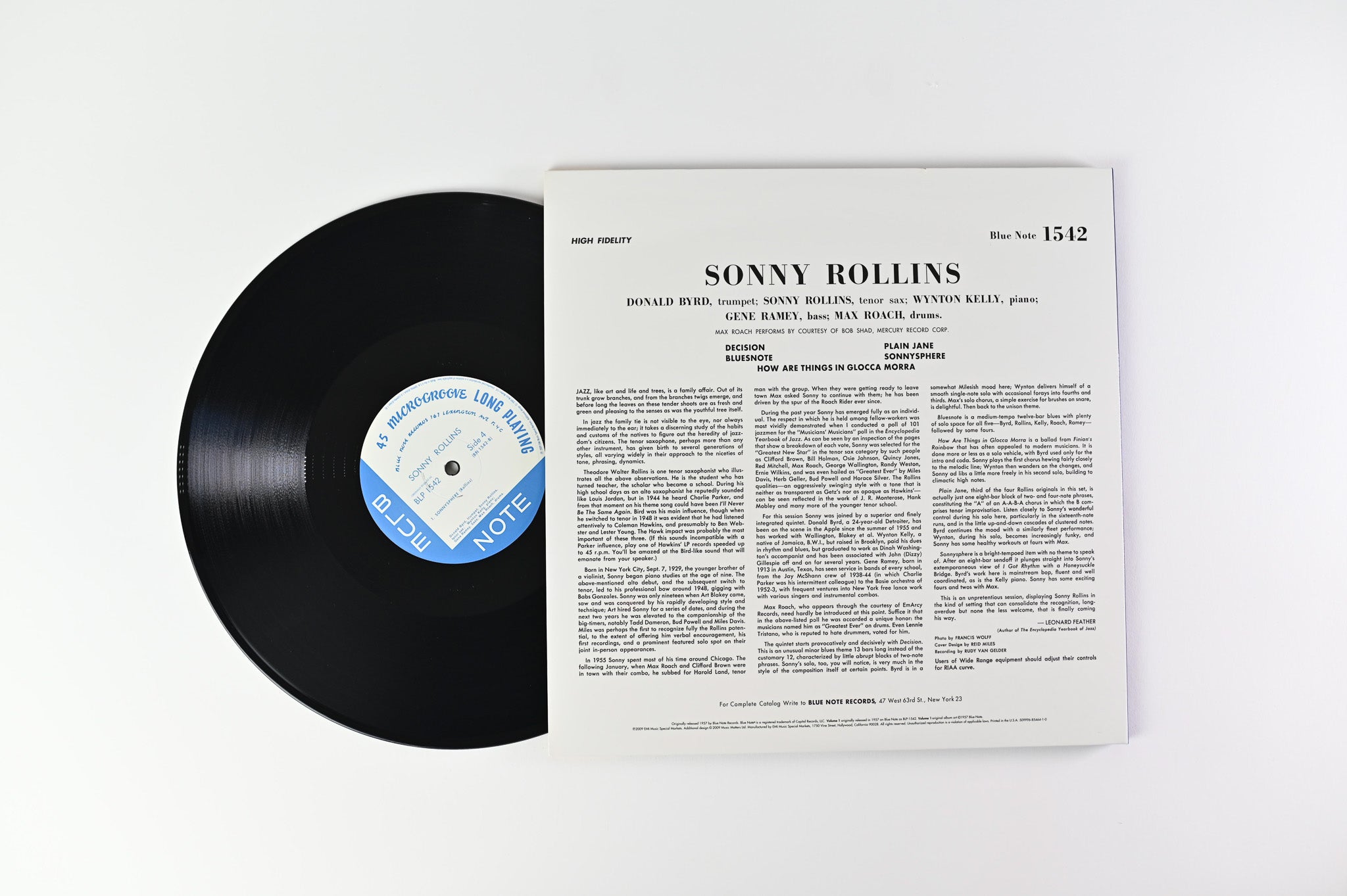 Sonny Rollins - Sonny Rollins Volume 1 on Blue Note Music Matters Ltd