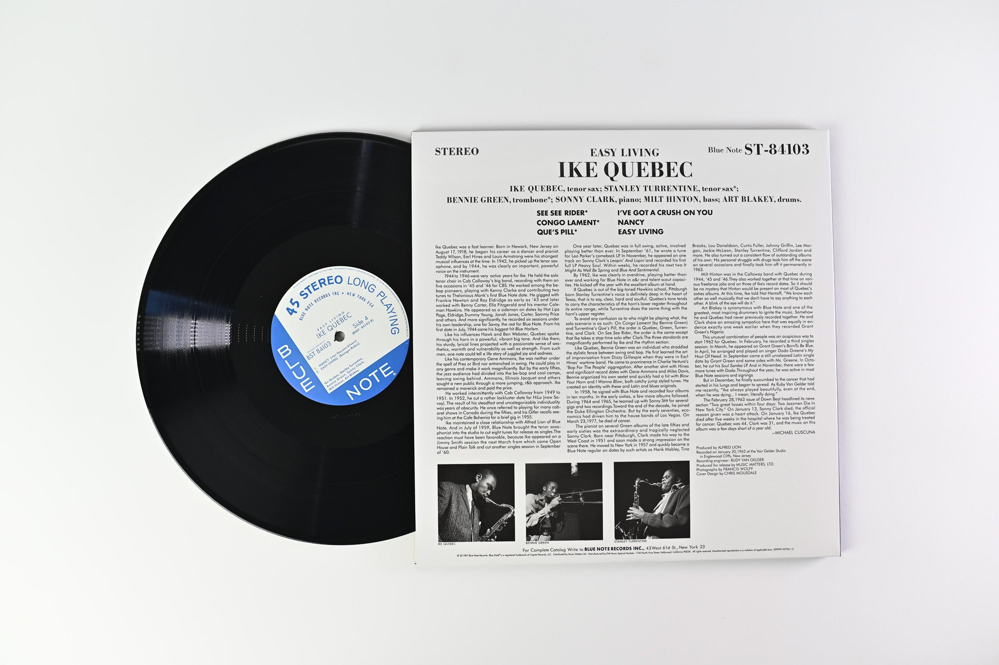 その他 LP Ike Quebec Easy Living BN4103,BST84103 BLUE NOTE /00260 Ike Quebec - Easy Living - Blue Note Vinyl Record Reissue