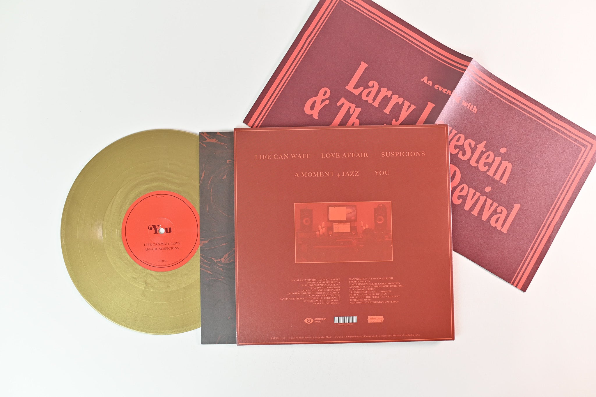 Larry Lovestein & The Velvet Revival - You on REMember Music RSD Reissue Gold Vinyl