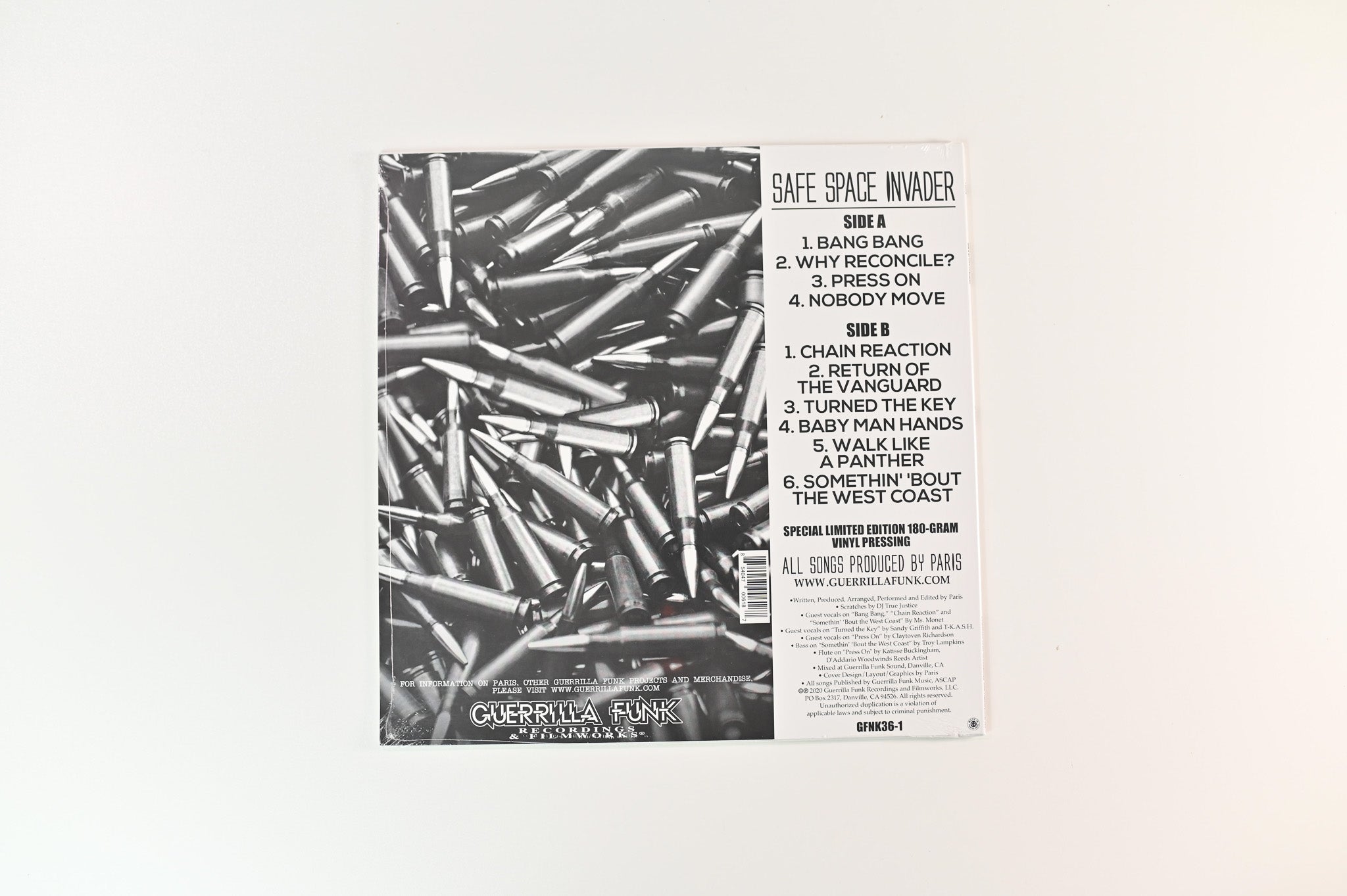 Paris - Safe Space Invader on Guerilla Funk Ltd 180 Gram Sealed