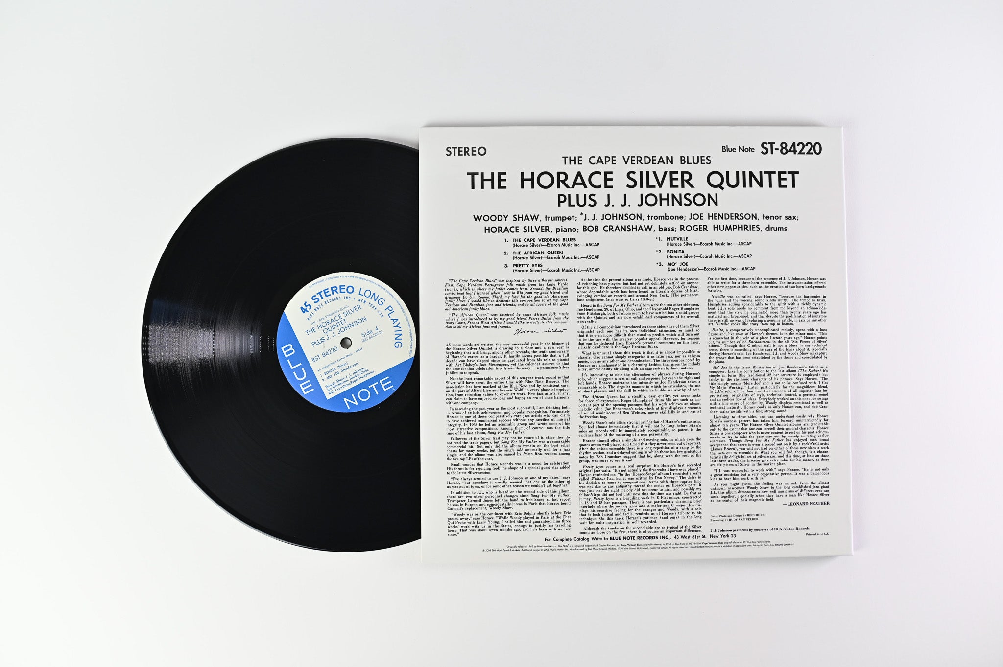 The Horace Silver Quintet - The Cape Verdean Blues on Blue Note Music Matters Ltd 45 RPM Reissue