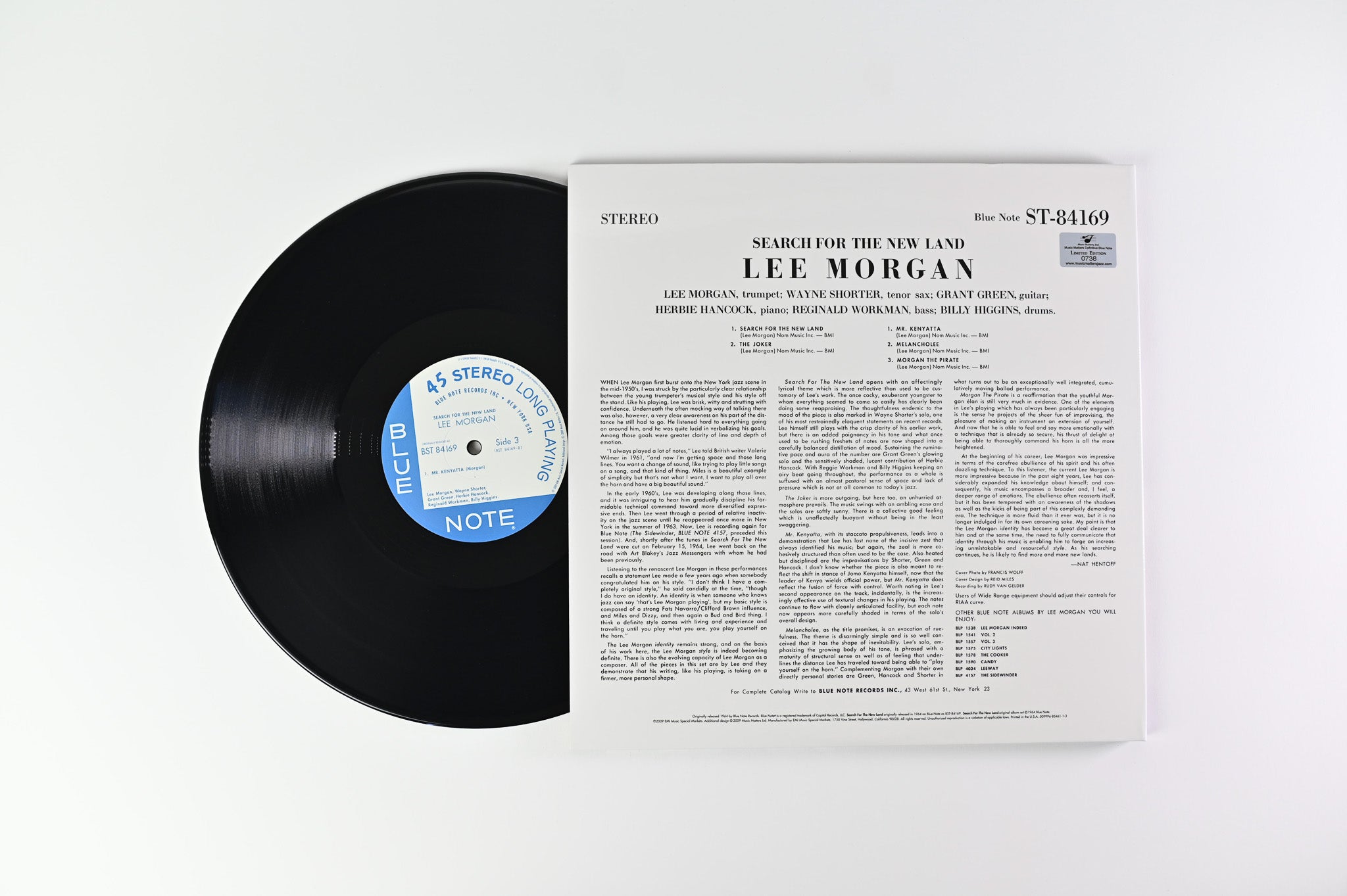 Lee Morgan - Search For The New Land on Blue Note Music Matters Ltd 45 RPM Reissue