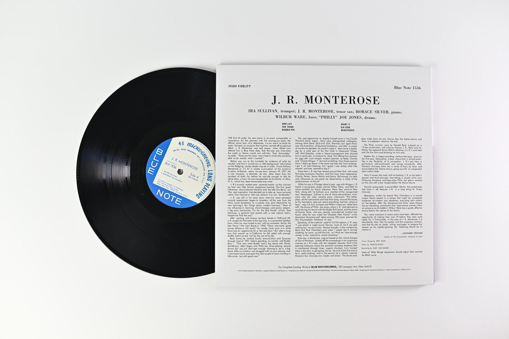J.R. Monterose - J.R. Monterose on Blue Note Music Matters Ltd 45 RPM Reissue