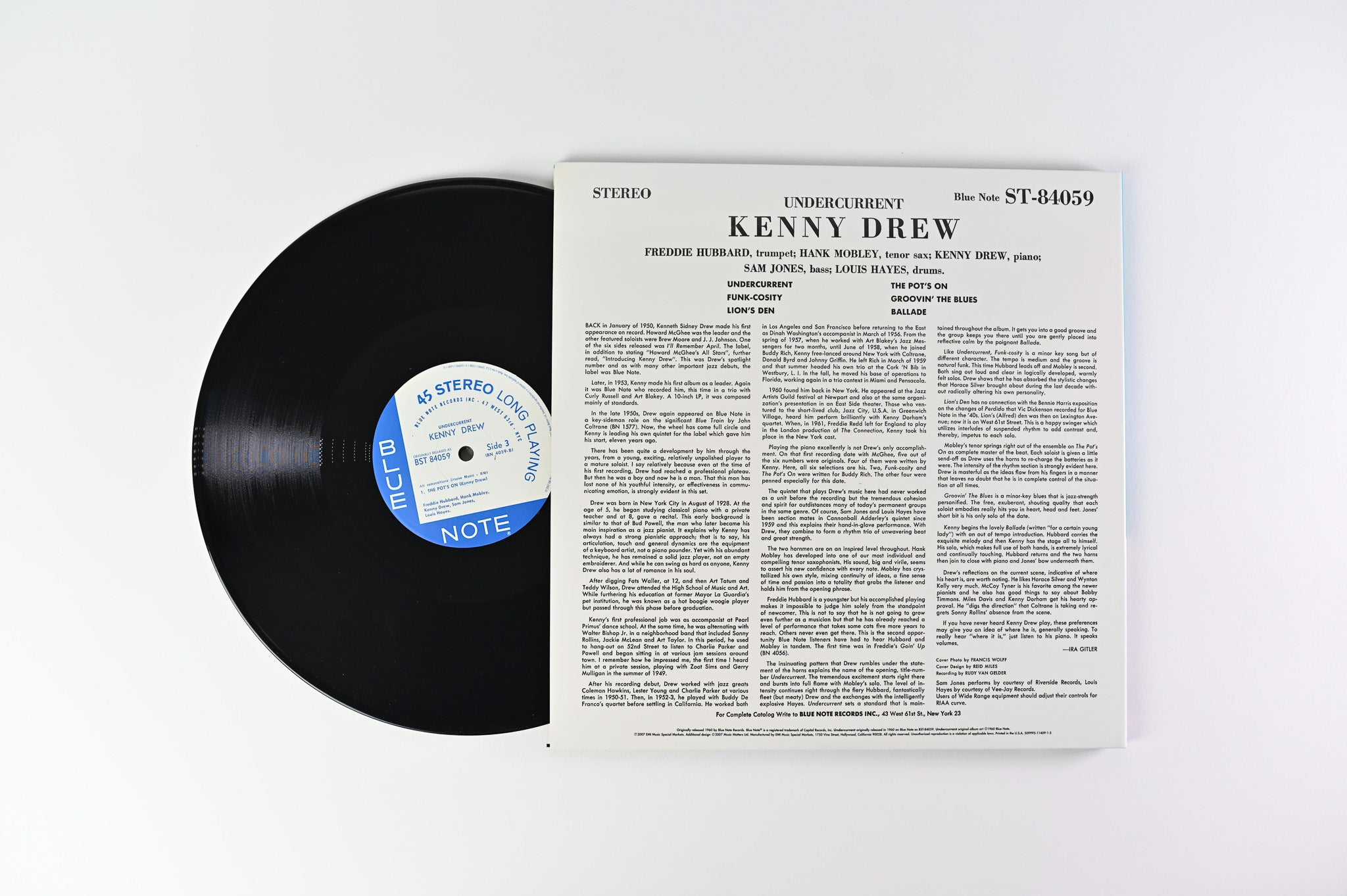 Kenny Drew - Undercurrent on Blue Note Music Matters Ltd 45 RPM Reissue