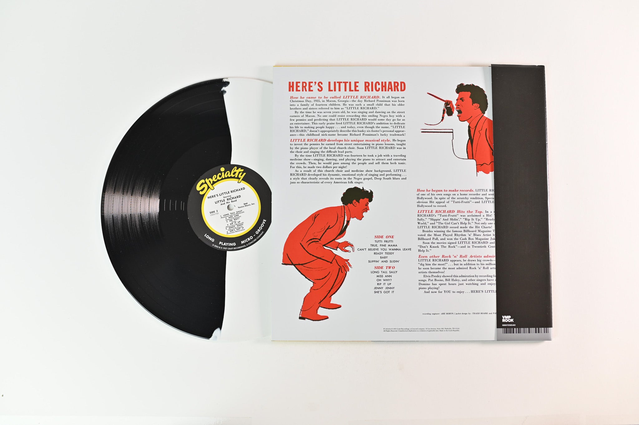 Little Richard - Here's Little Richard on Specialty Vinyl Me Please White & Black Split 180 Gram Reissue