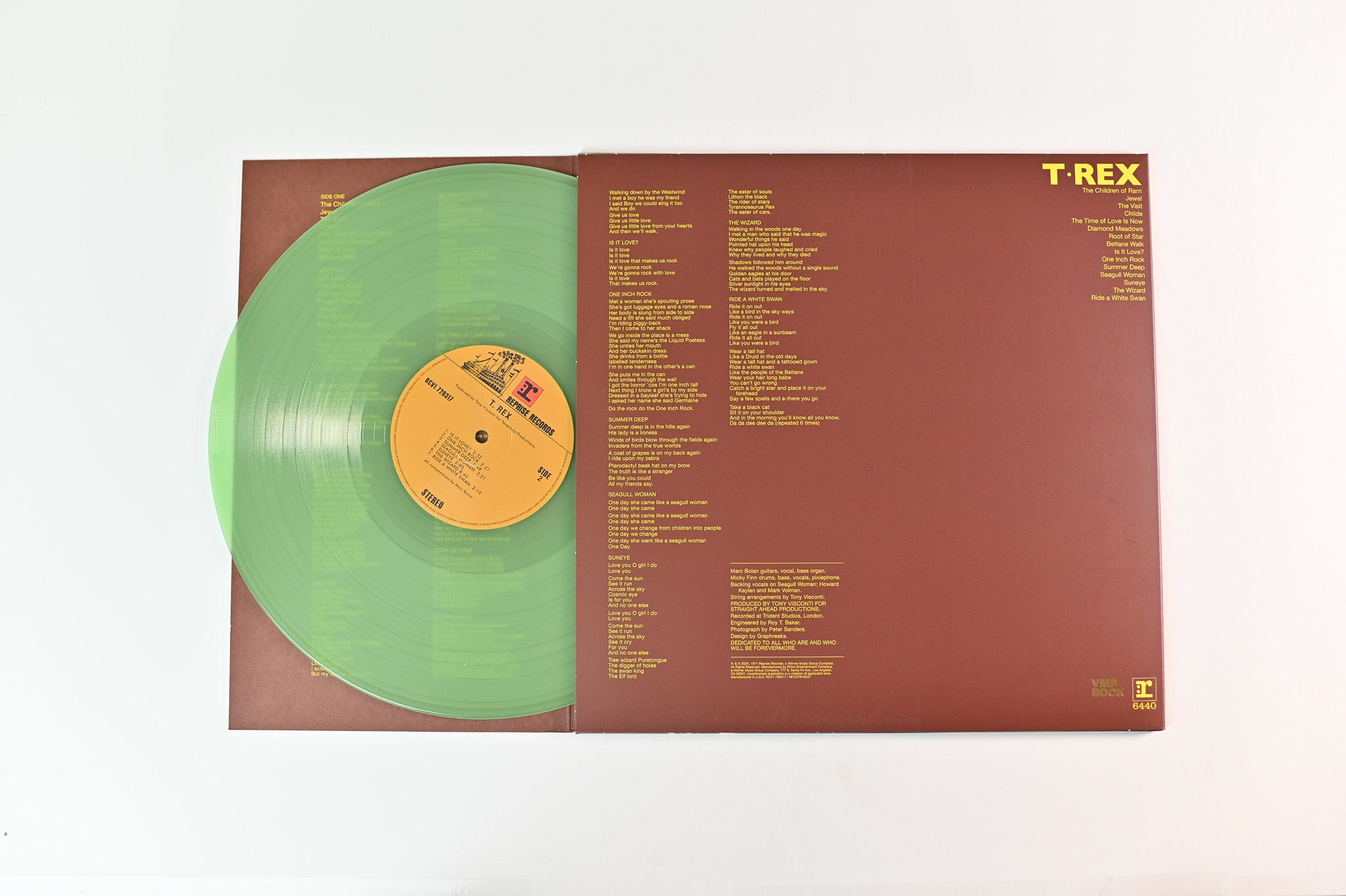 T. Rex - T. Rex on Reprise Vinyl Me Please Green Jewel of Frost 180 Gram Reissue