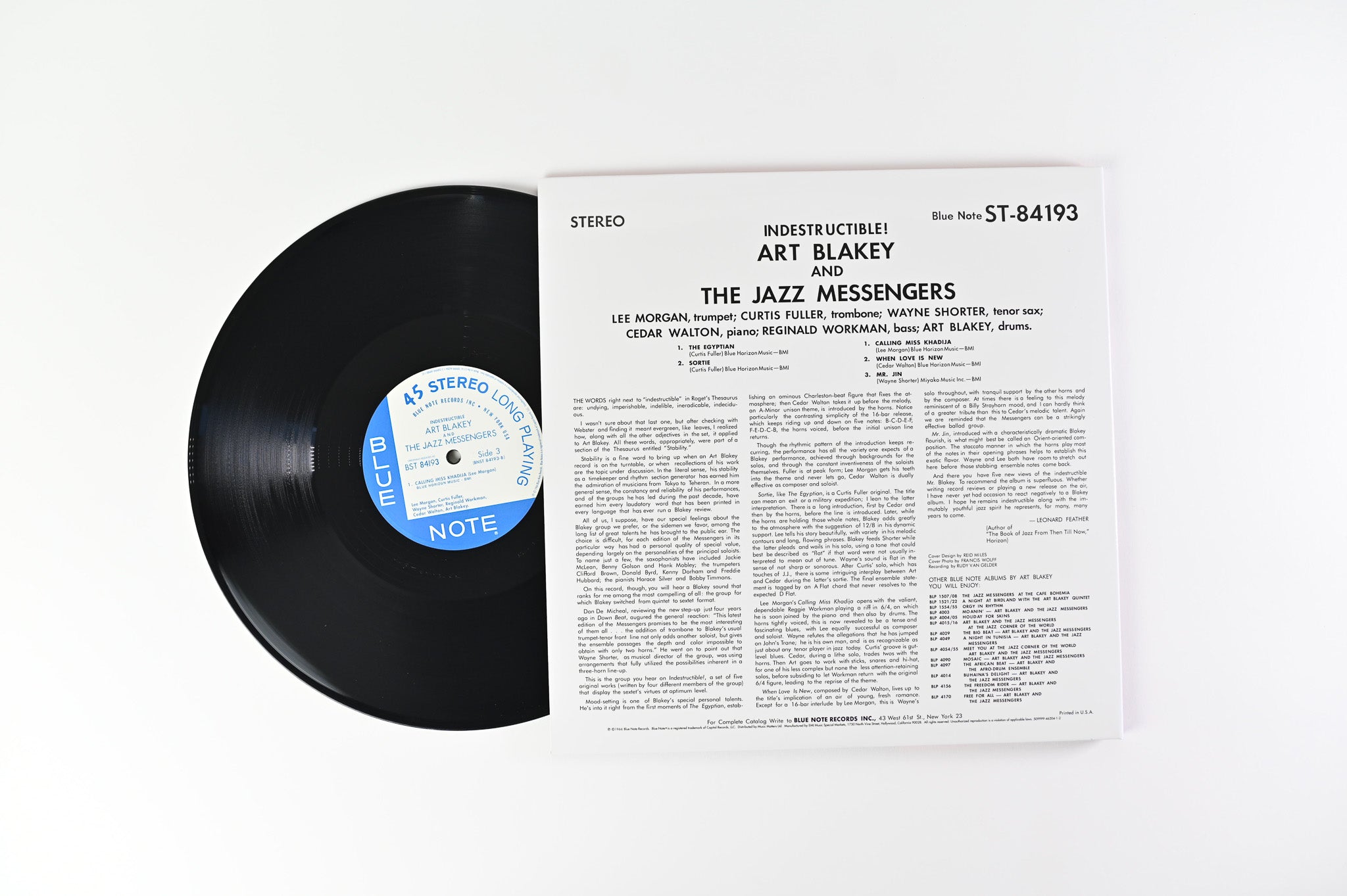 Art Blakey & The Jazz Messengers - Indestructible on Blue Note Music Matters Ltd Reissue 45 RPM