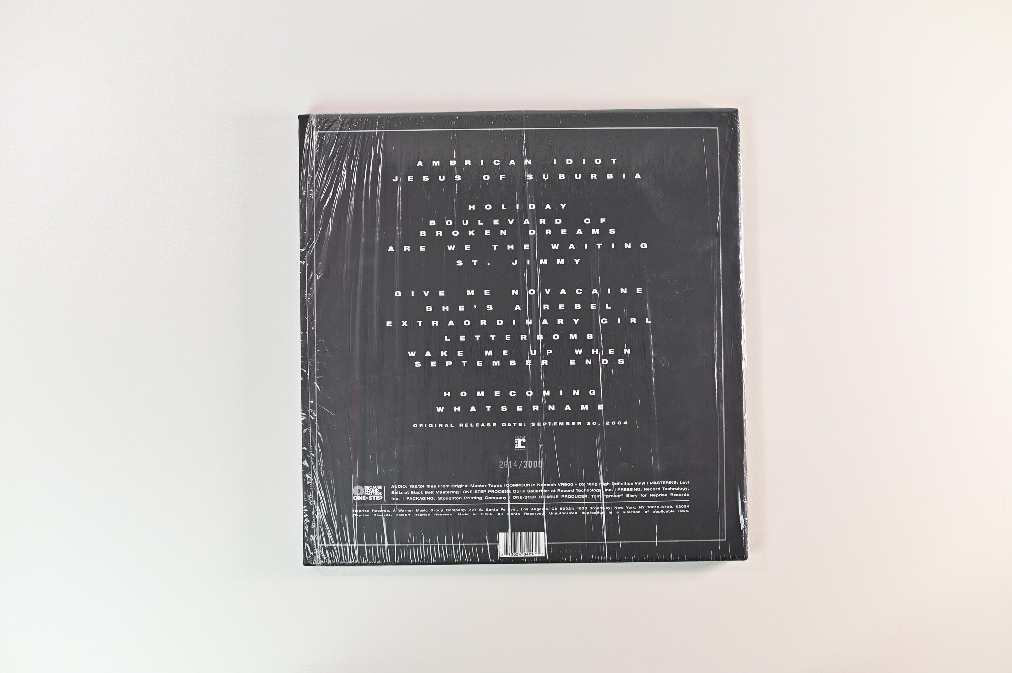 Green Day - American Idiot on Reprise Because Sounds Ltd Numbered Special Edition Reissue