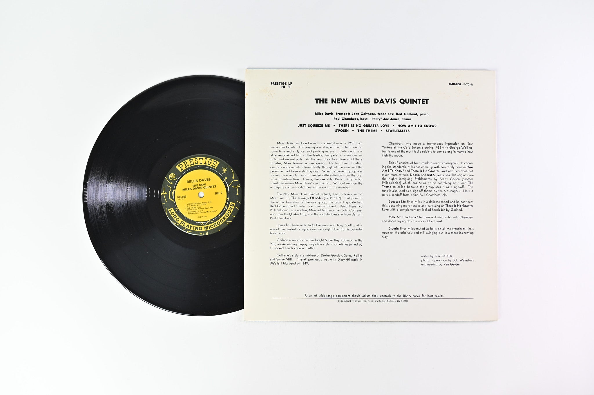 The Miles Davis Quintet - Miles on Prestige OJC Reissue