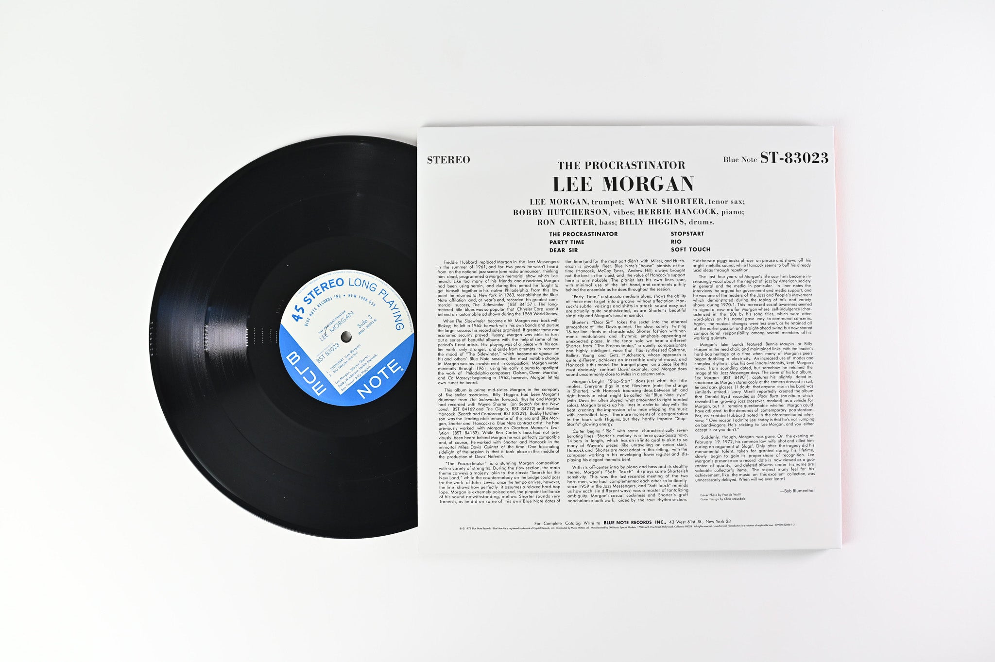 Lee Morgan The Procrastinator　ブルーノート　希少 Lee Morgan - The Procrastinator - Blue Note Vinyl Reissue