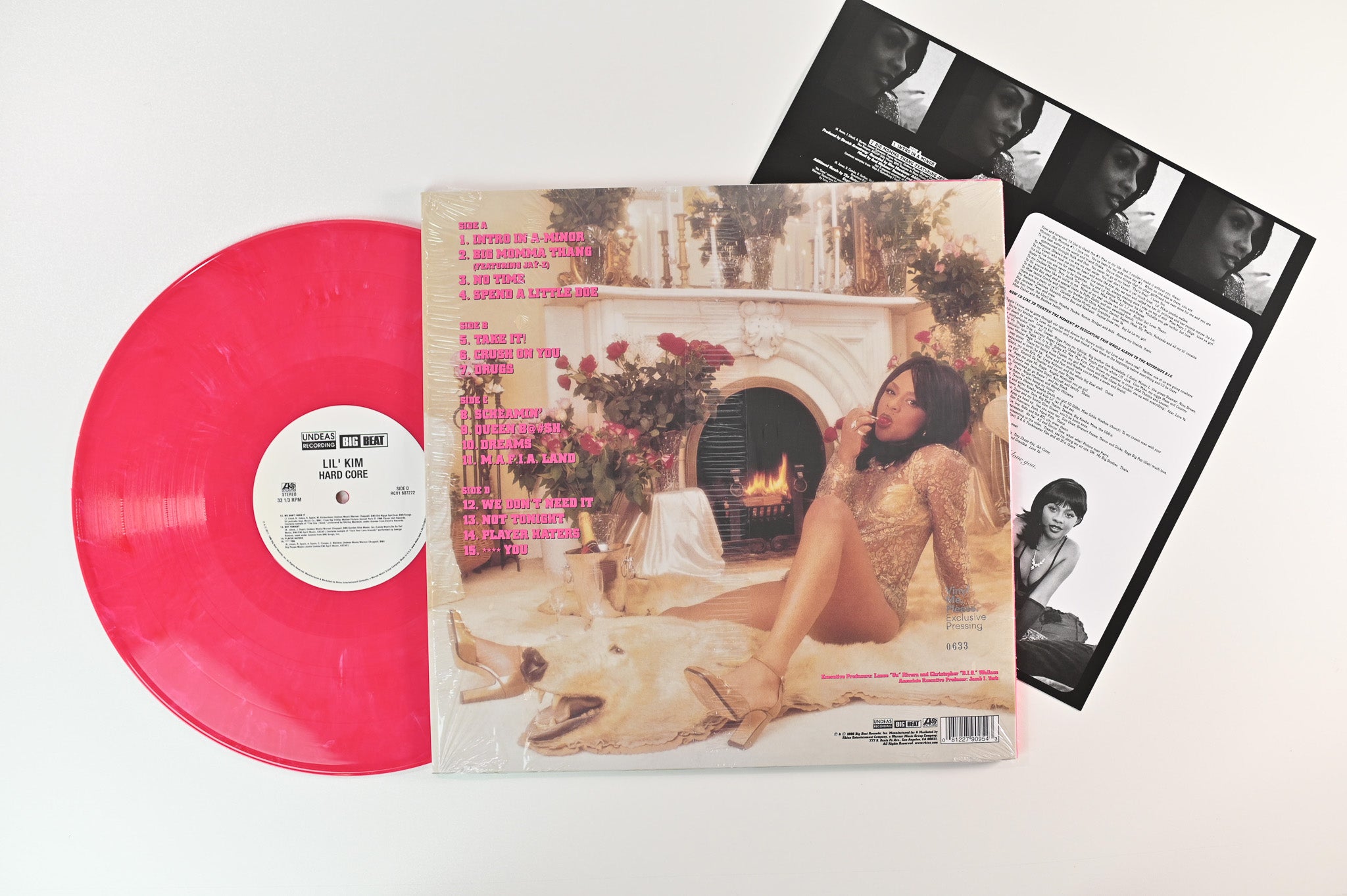 Lil' Kim - Hard Core on Atlantic Vinyl Me Please Ltd Numbered Pink Hot Marble Reissue
