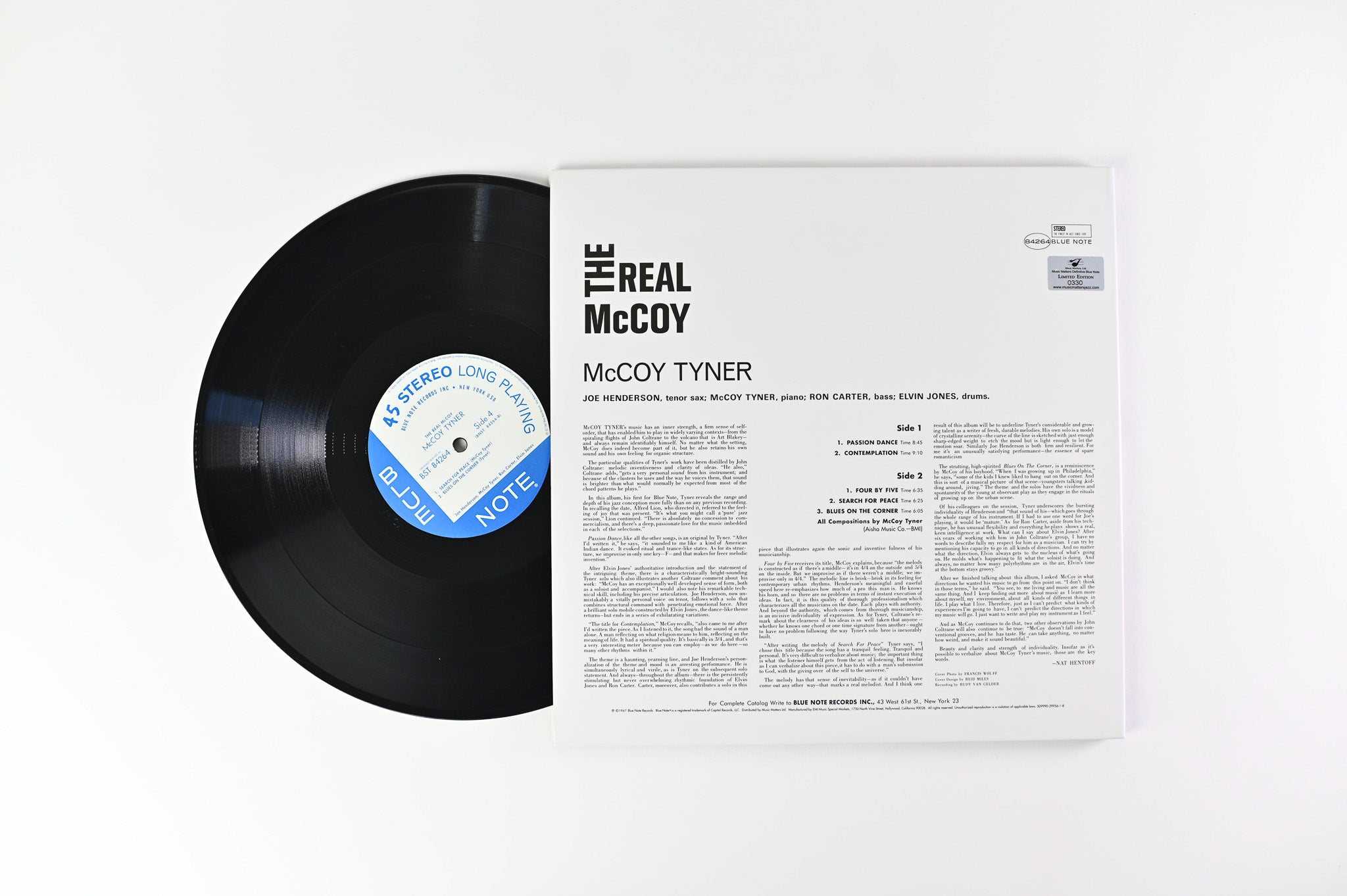 McCoy Tyner - The Real McCoy on Blue Note Music Matters Ltd Numbered Reissue 45 RPM