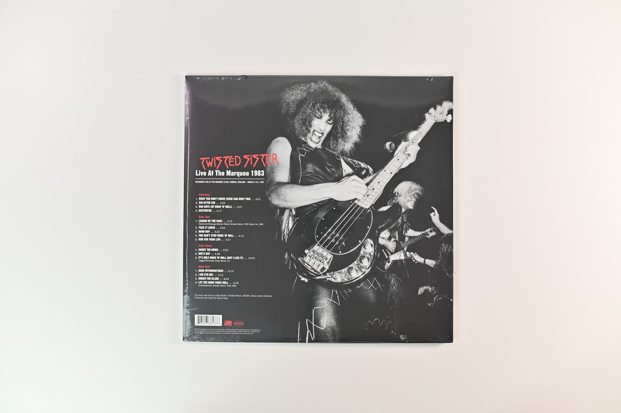 Twisted Sister - Live At The Marquee 1983 on Atlantic Rhino Red Vinyl Reissue Sealed