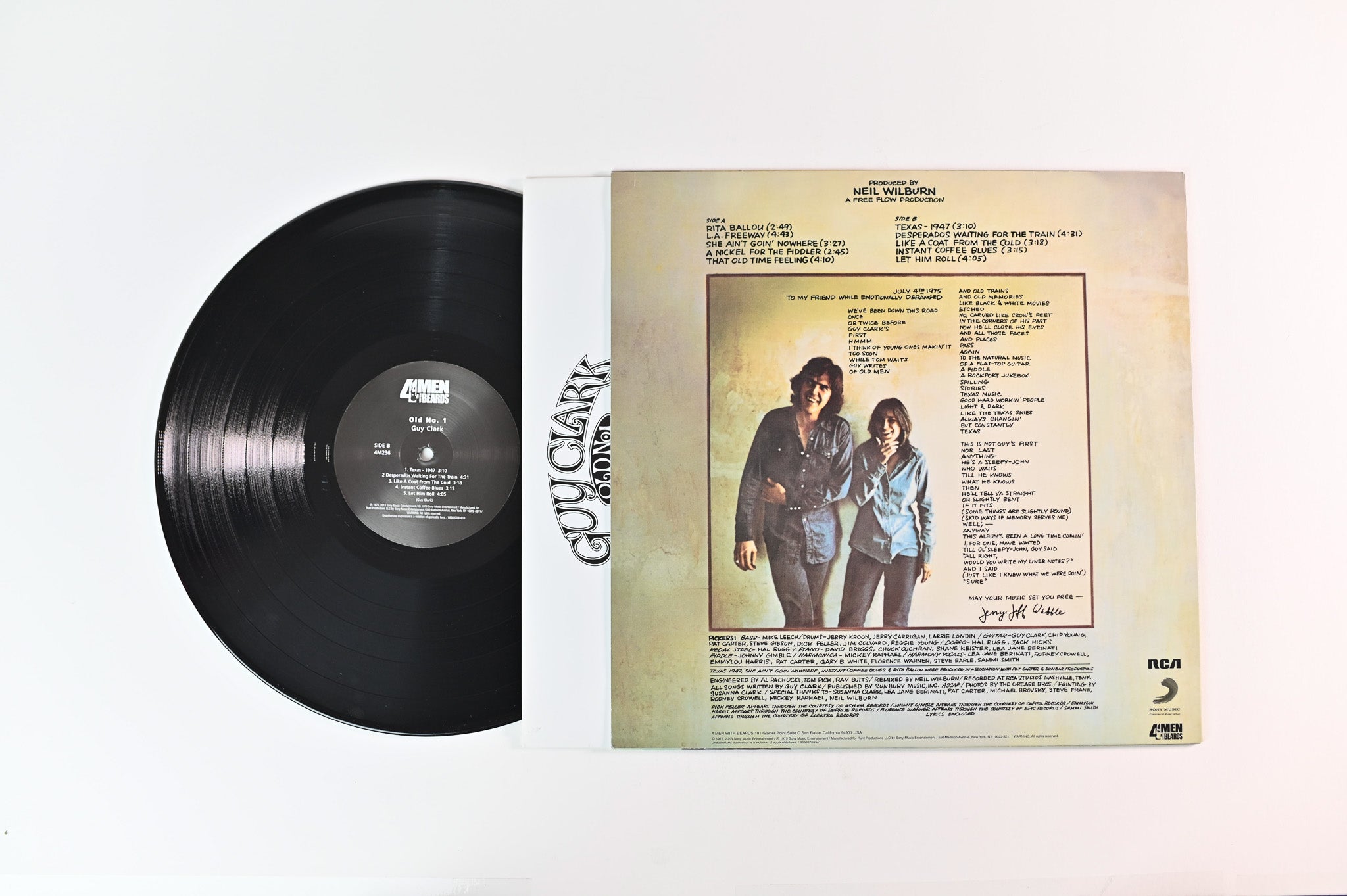 Guy Clark - Old No. 1 on 4 Men With Beards 180 Gram Reissue